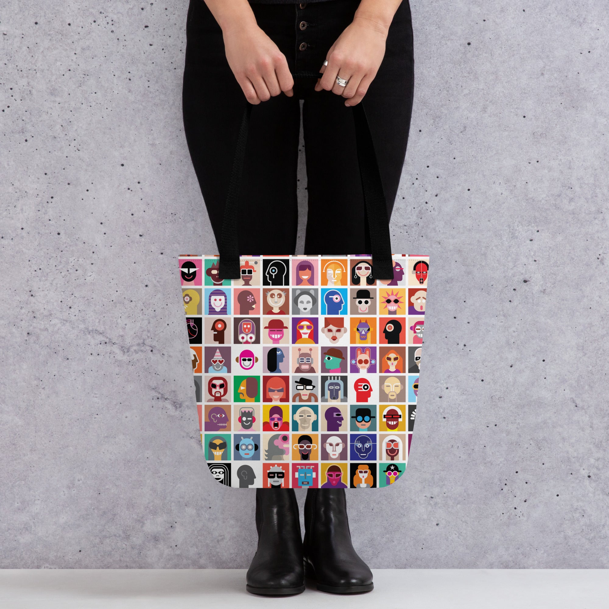 Aesthetic Abstract Diversity Art Collage Tote bag