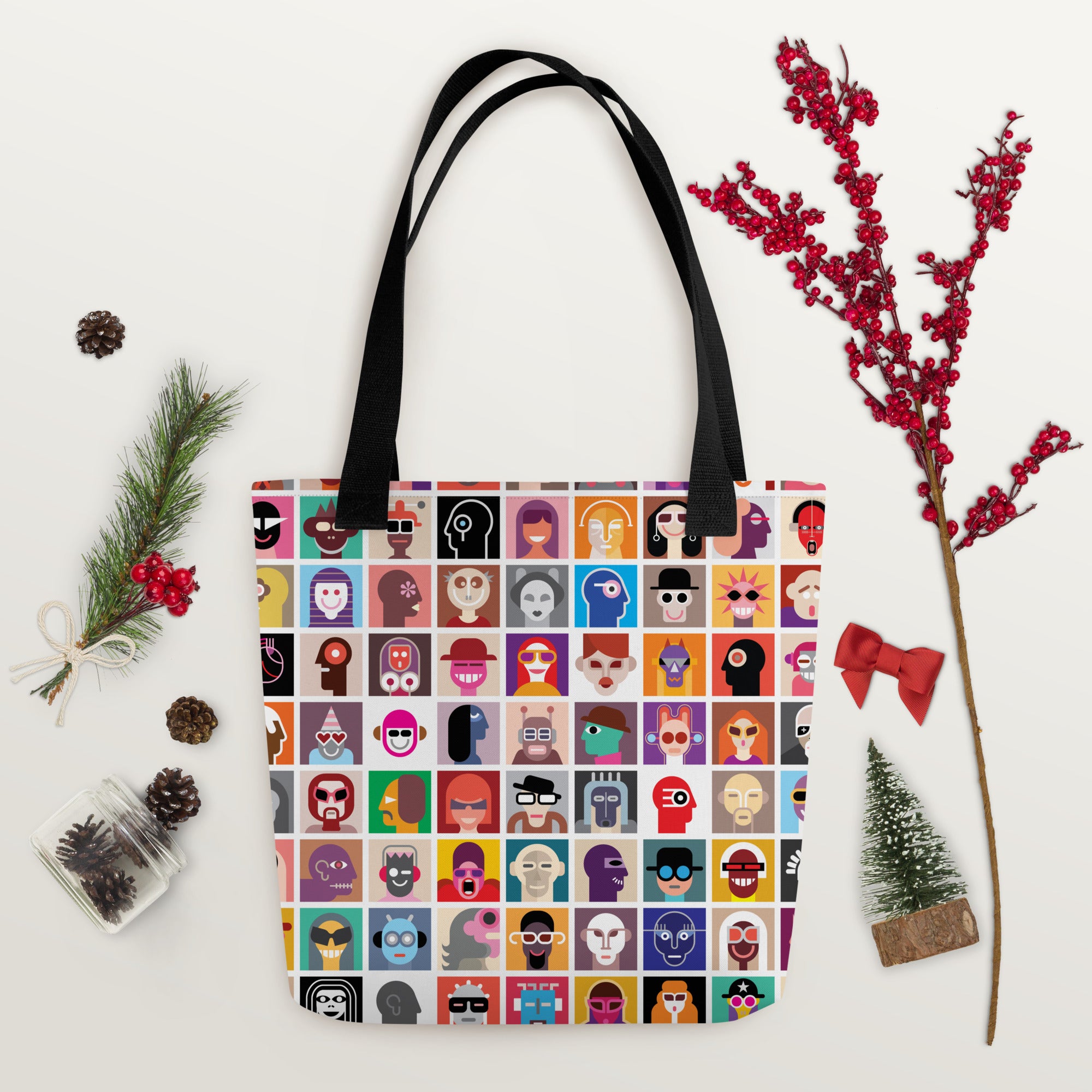 Aesthetic Abstract Diversity Art Collage Tote bag