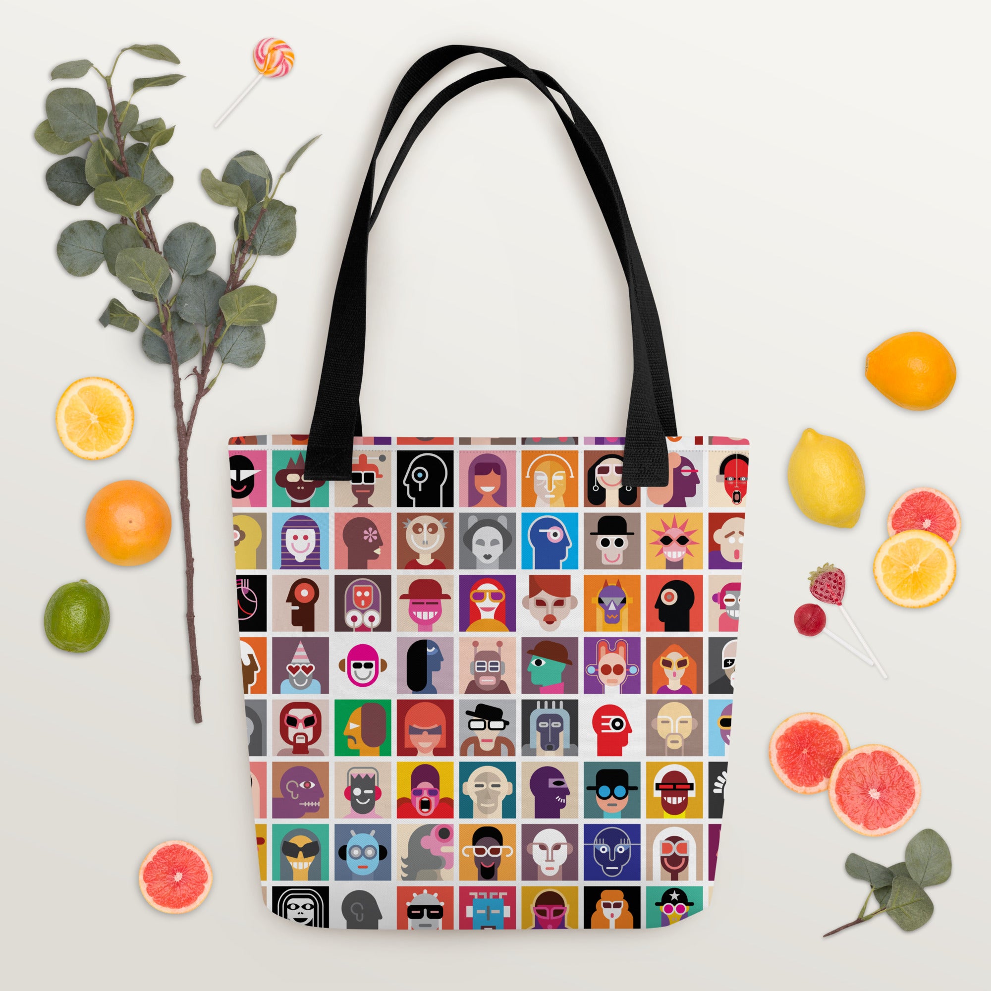 Aesthetic Abstract Diversity Art Collage Tote bag