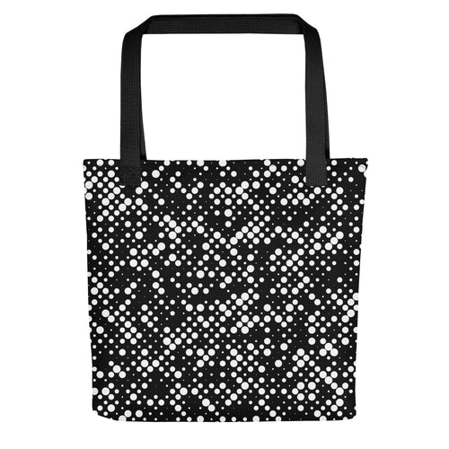 Minimal Geometrical Halftone Circle Tote bag