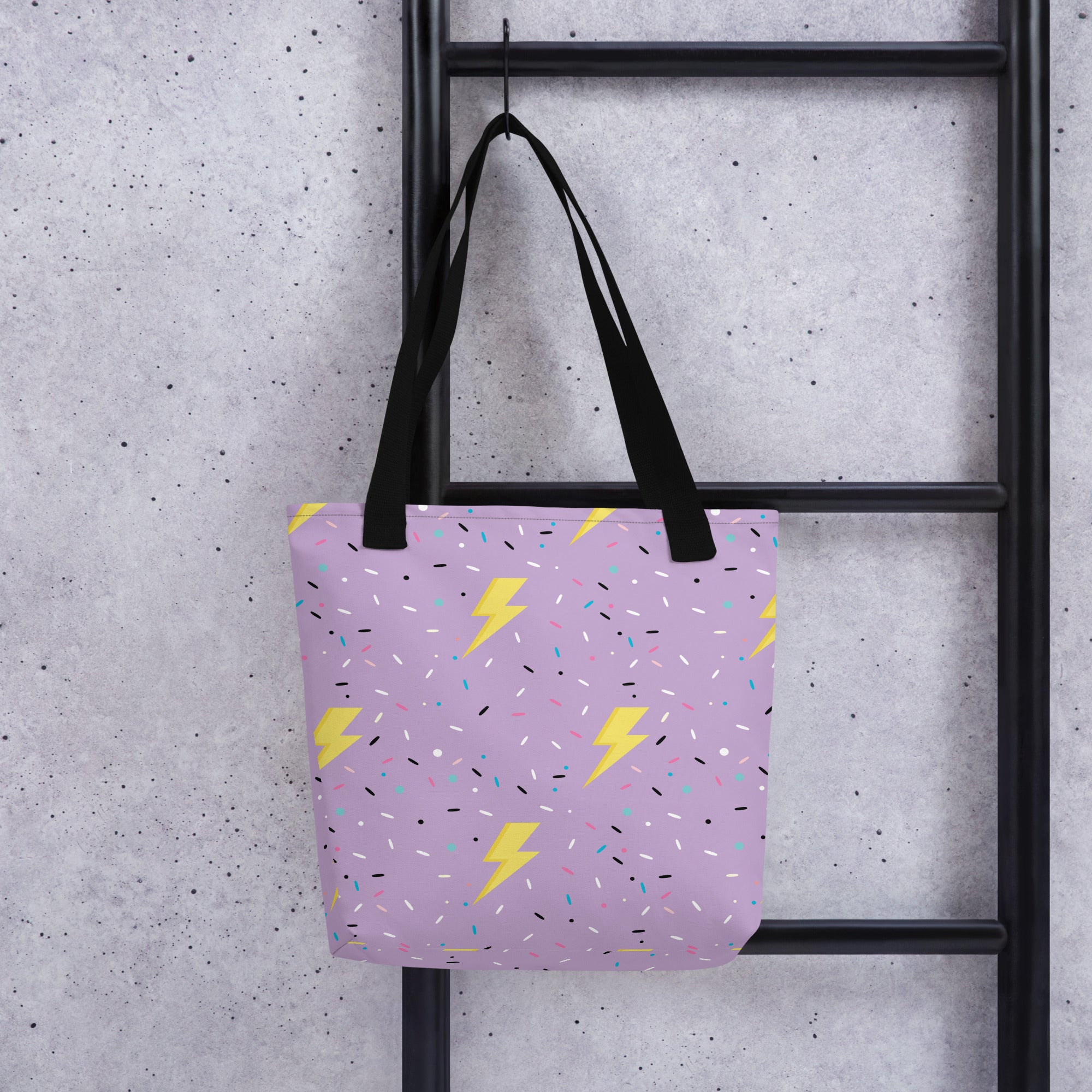 Preppy Lightning Bolt Aesthetic Pattern Tote bag