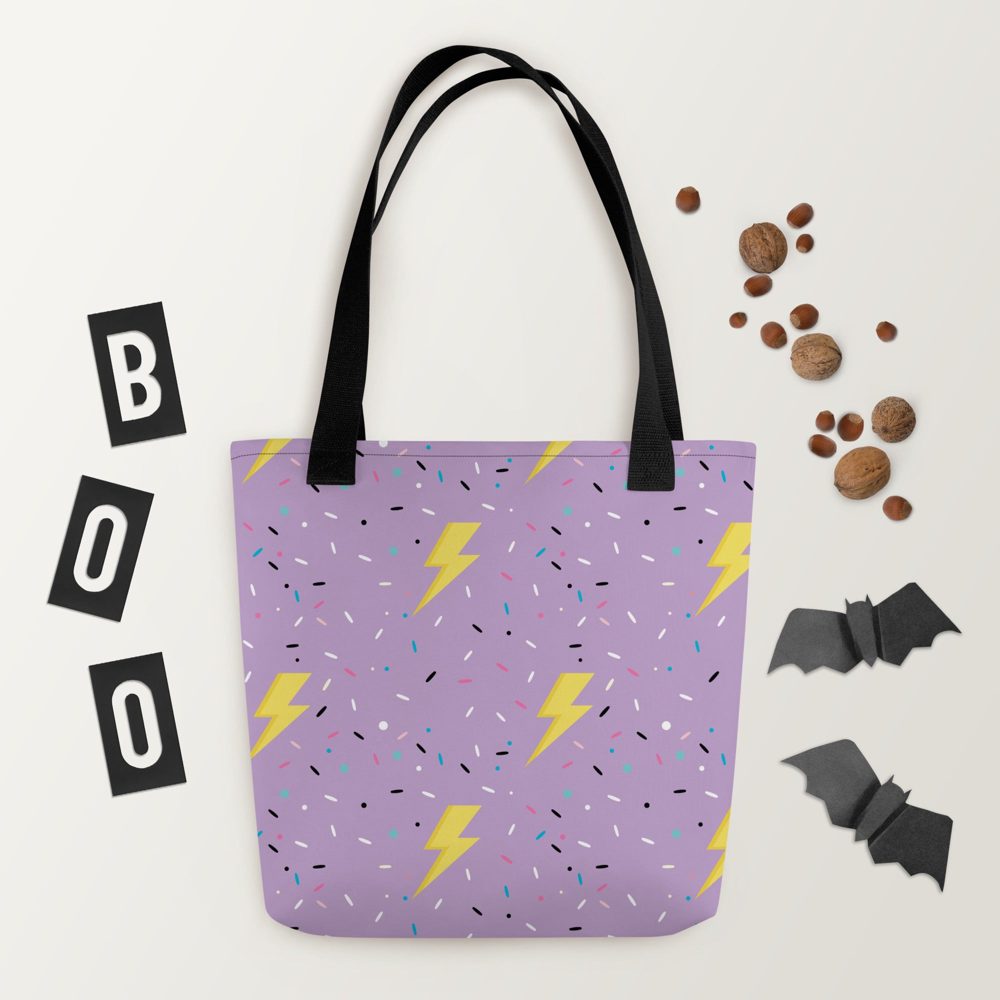 Preppy Lightning Bolt Aesthetic Pattern Tote bag