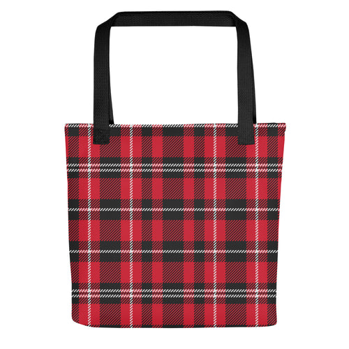 Preppy Buffalo Plaid Check Print Tote bag