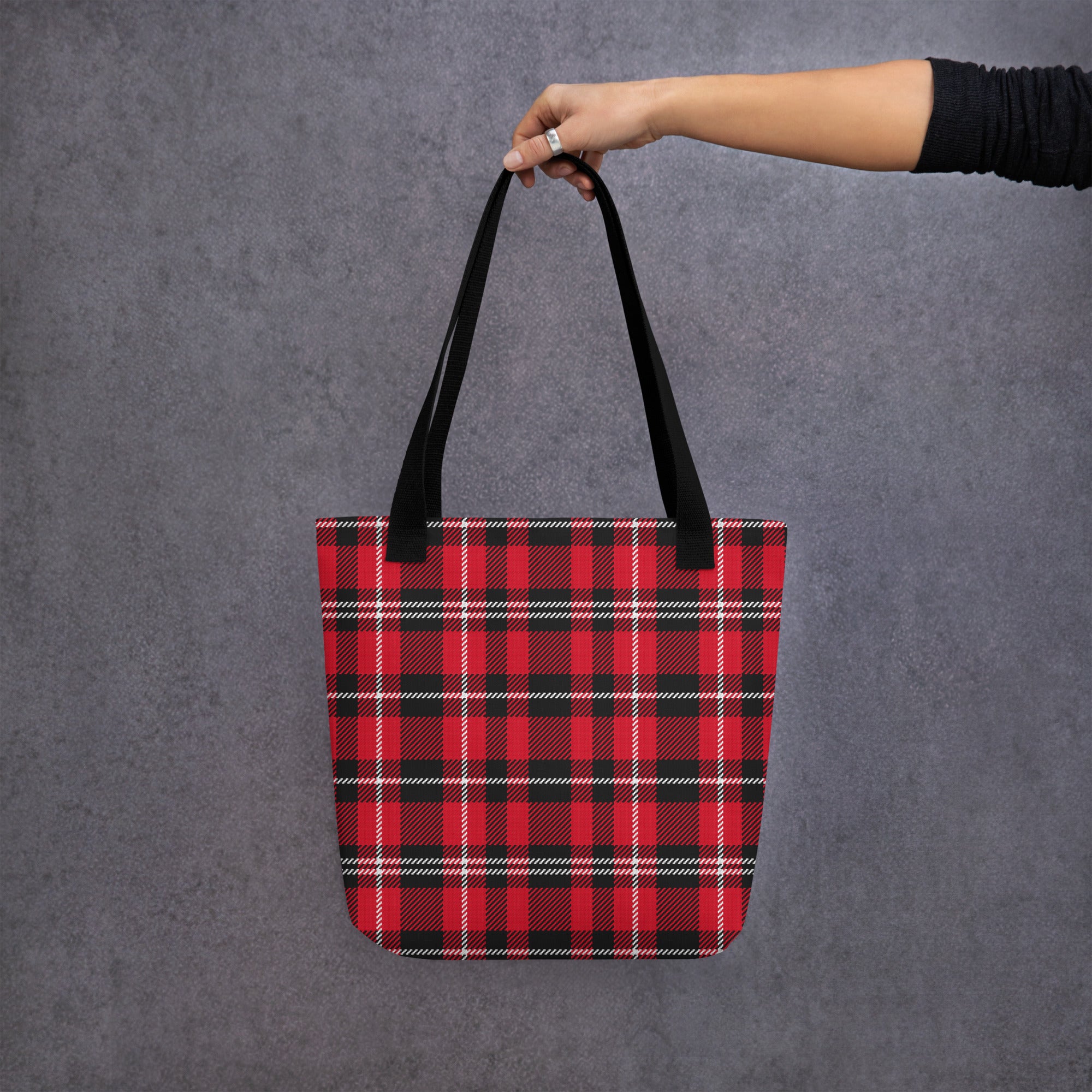 Preppy Buffalo Plaid Check Print Tote bag