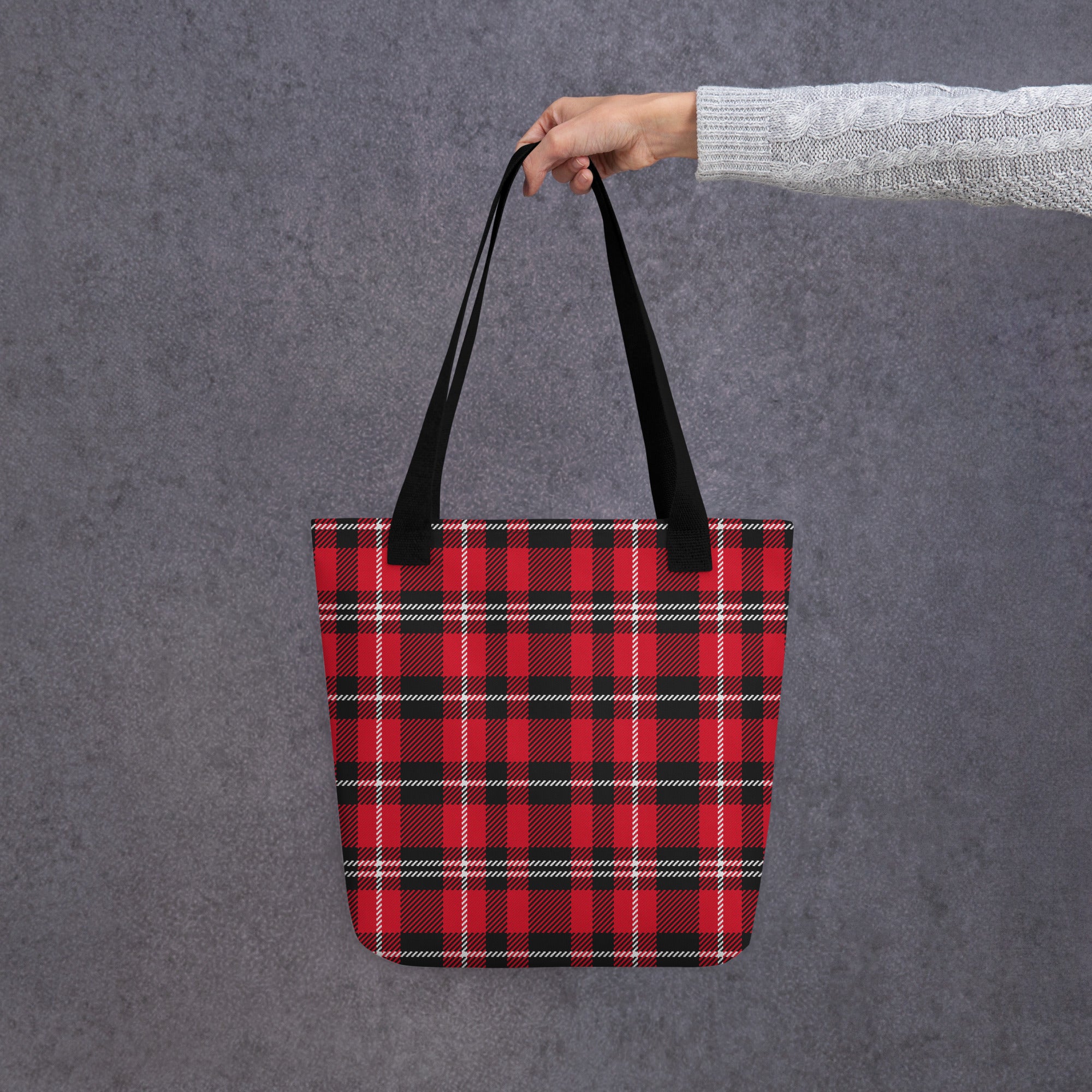 Preppy Buffalo Plaid Check Print Tote bag