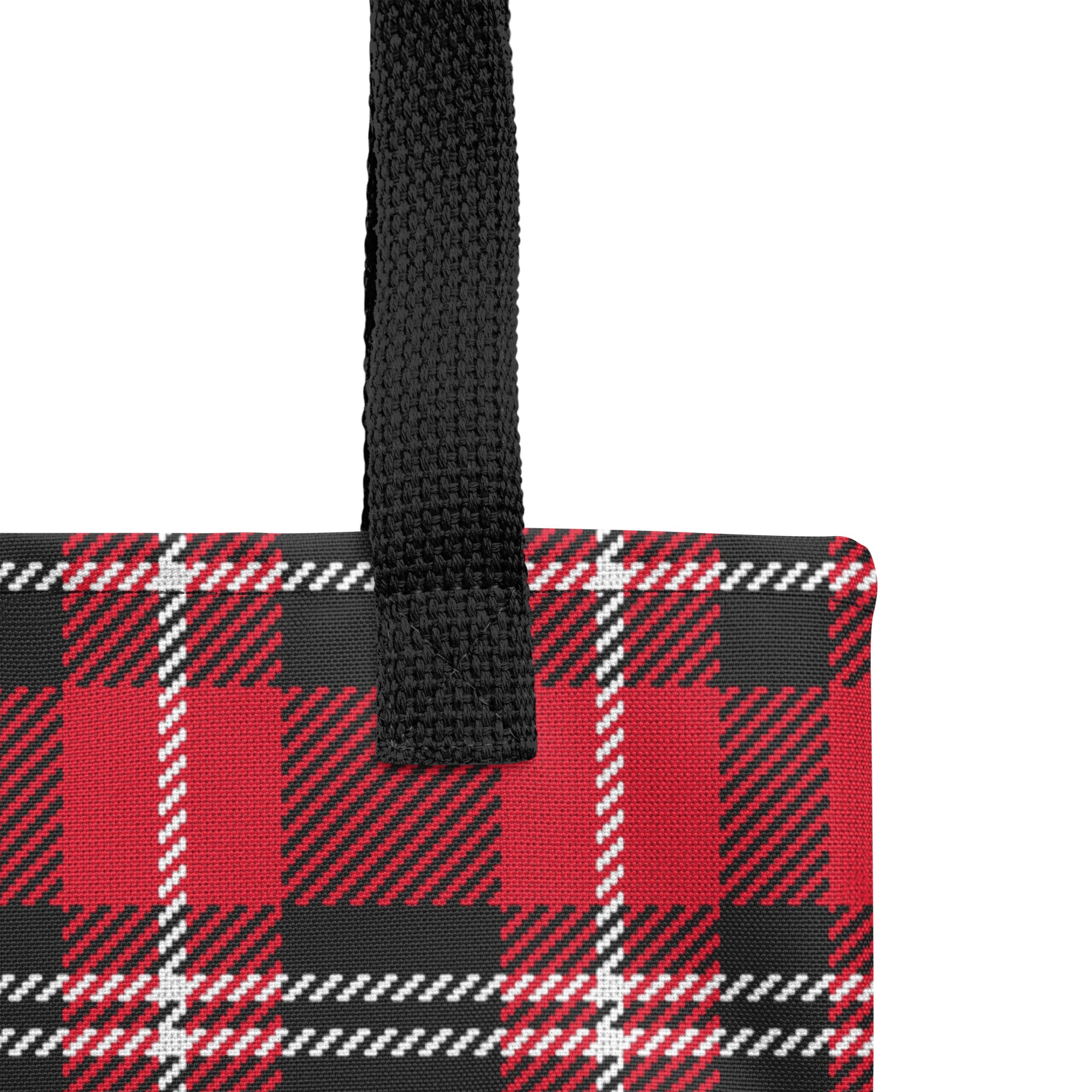 Preppy Buffalo Plaid Check Print Tote bag