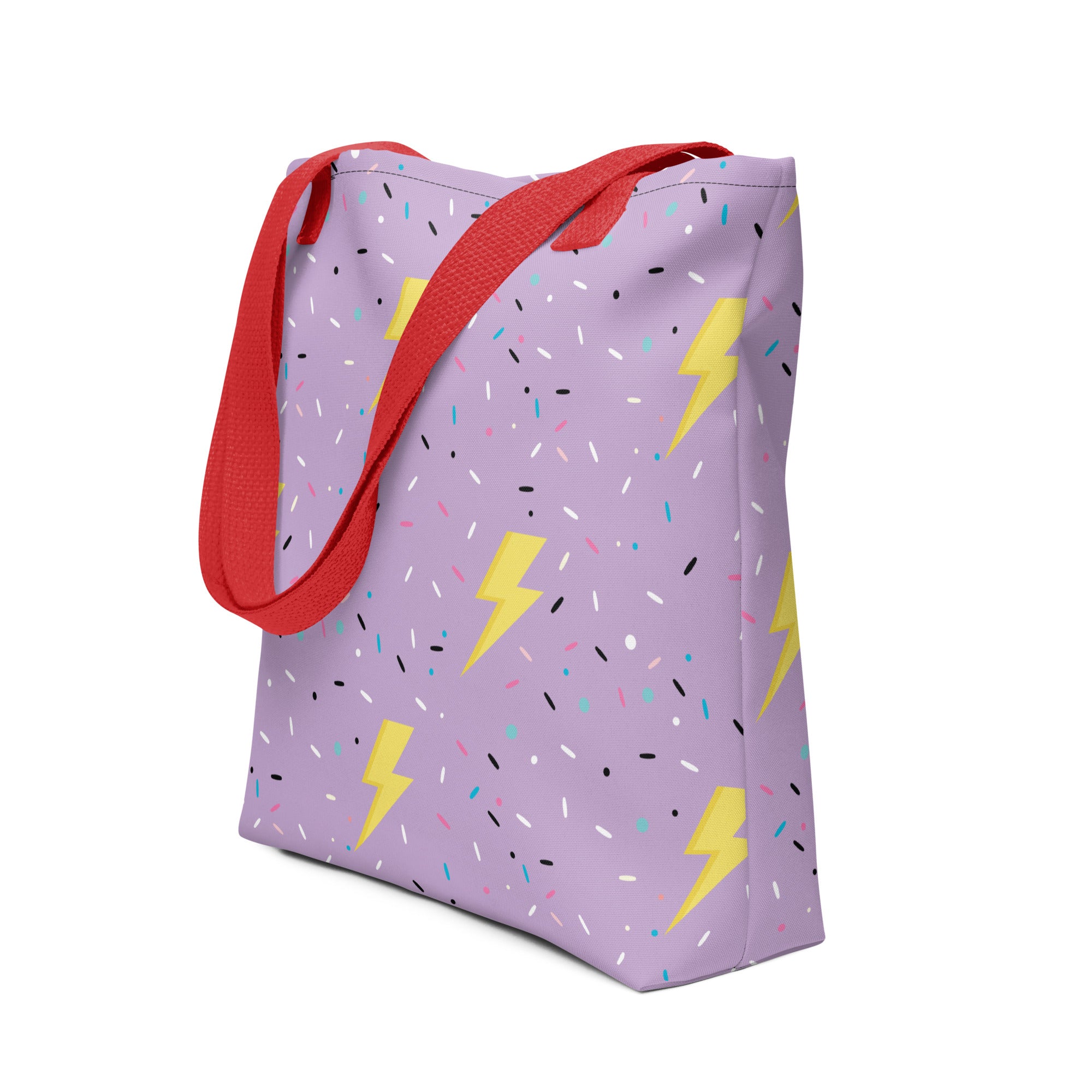 Preppy Lightning Bolt Aesthetic Pattern Tote bag