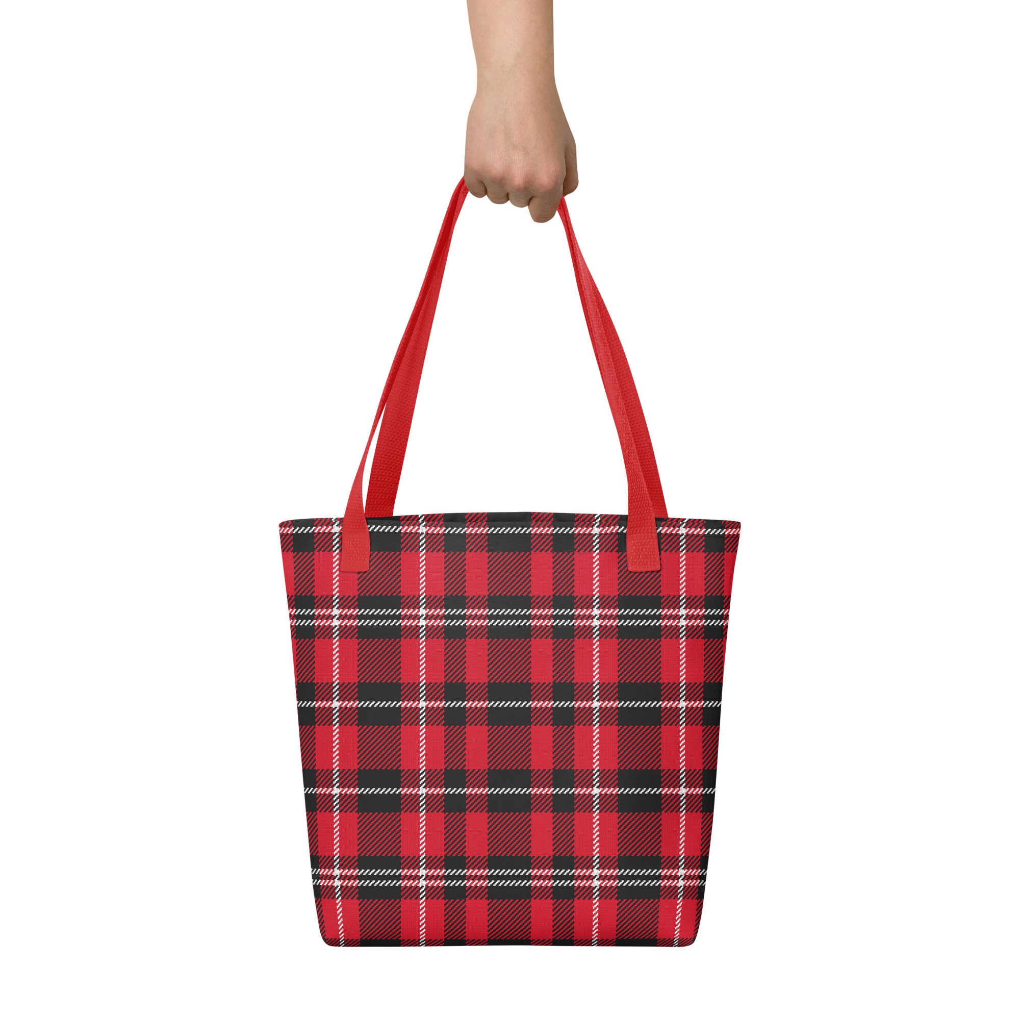 Preppy Buffalo Plaid Check Print Tote bag