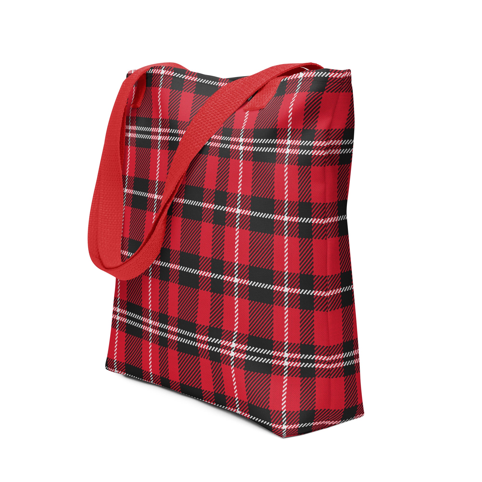 Preppy Buffalo Plaid Check Print Tote bag