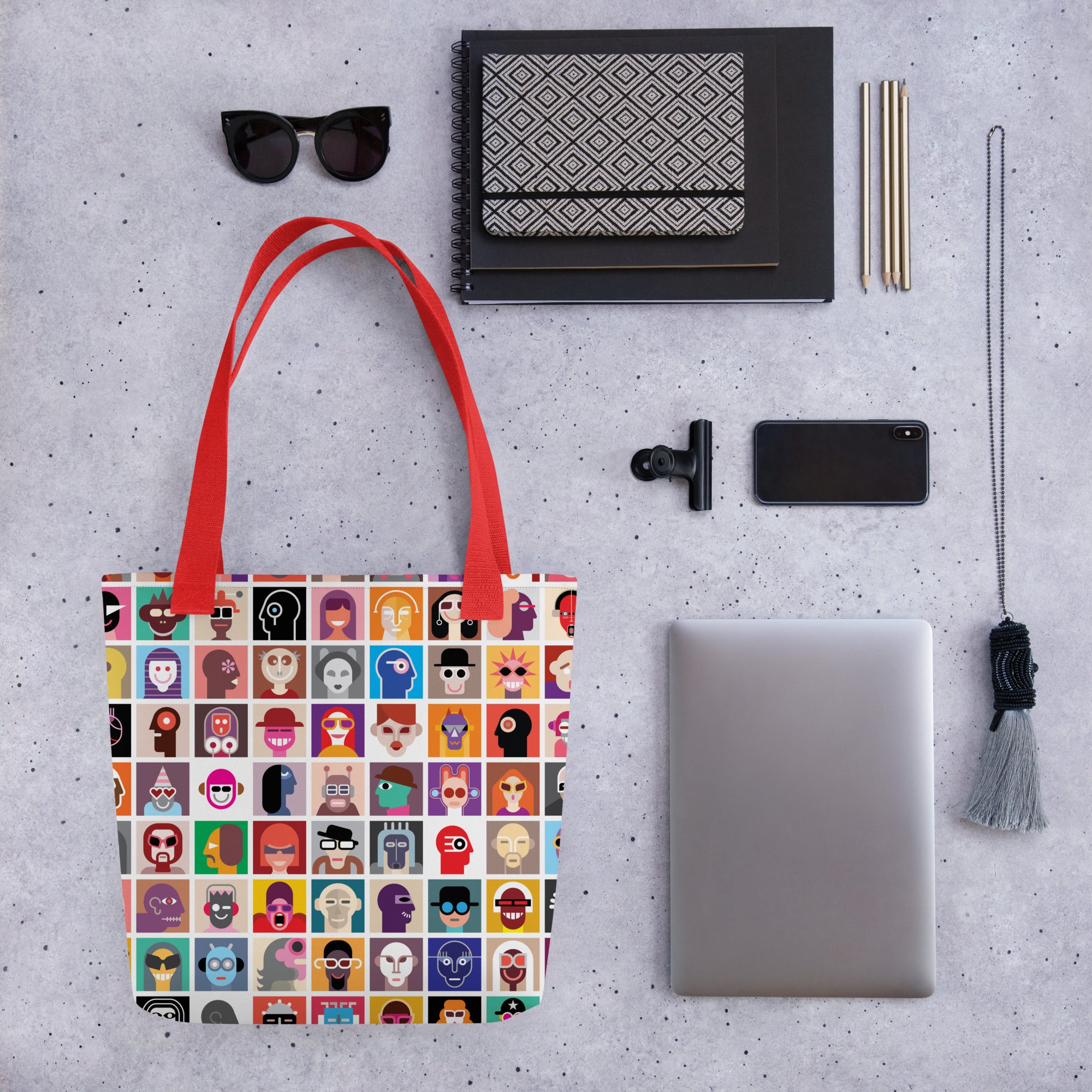 Aesthetic Abstract Diversity Art Collage Tote bag