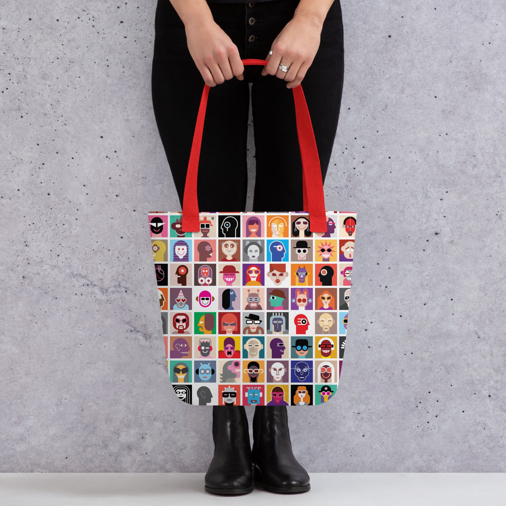 Aesthetic Abstract Diversity Art Collage Tote bag