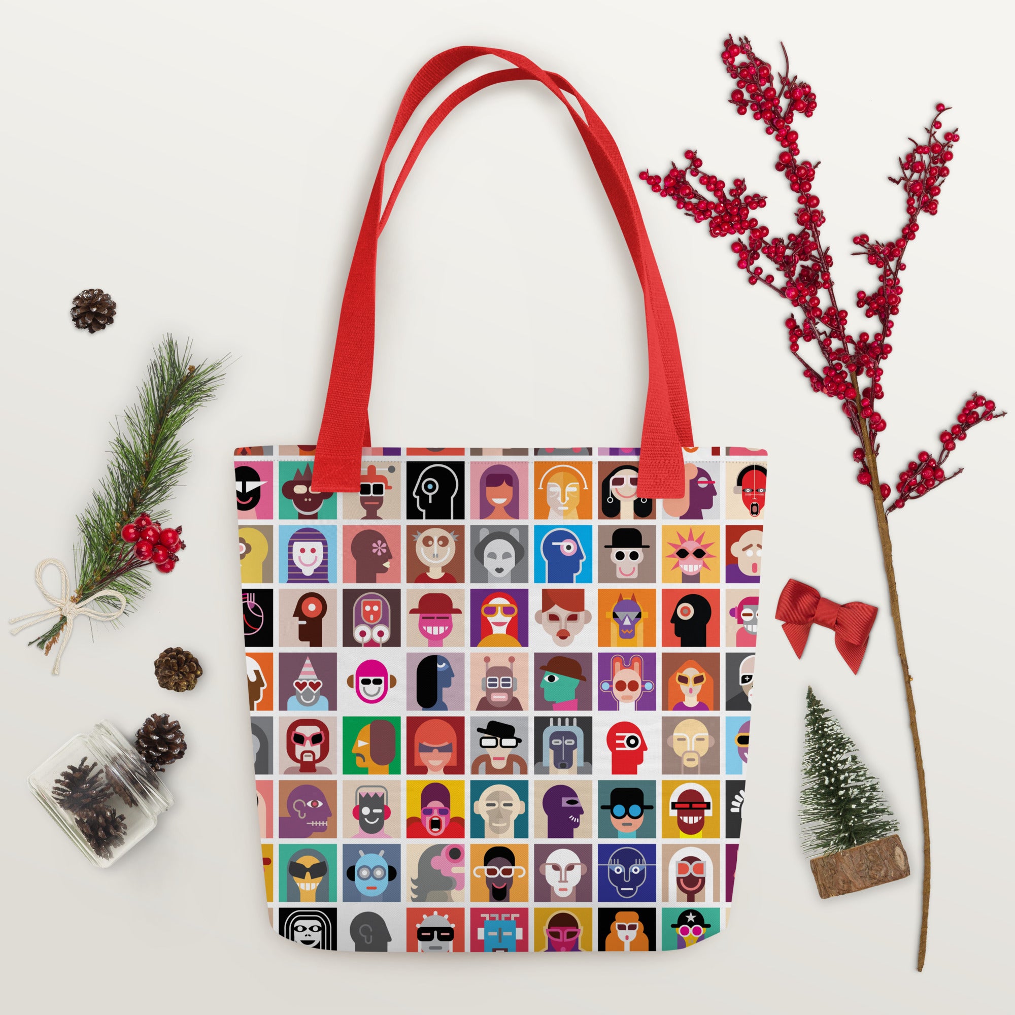 Aesthetic Abstract Diversity Art Collage Tote bag