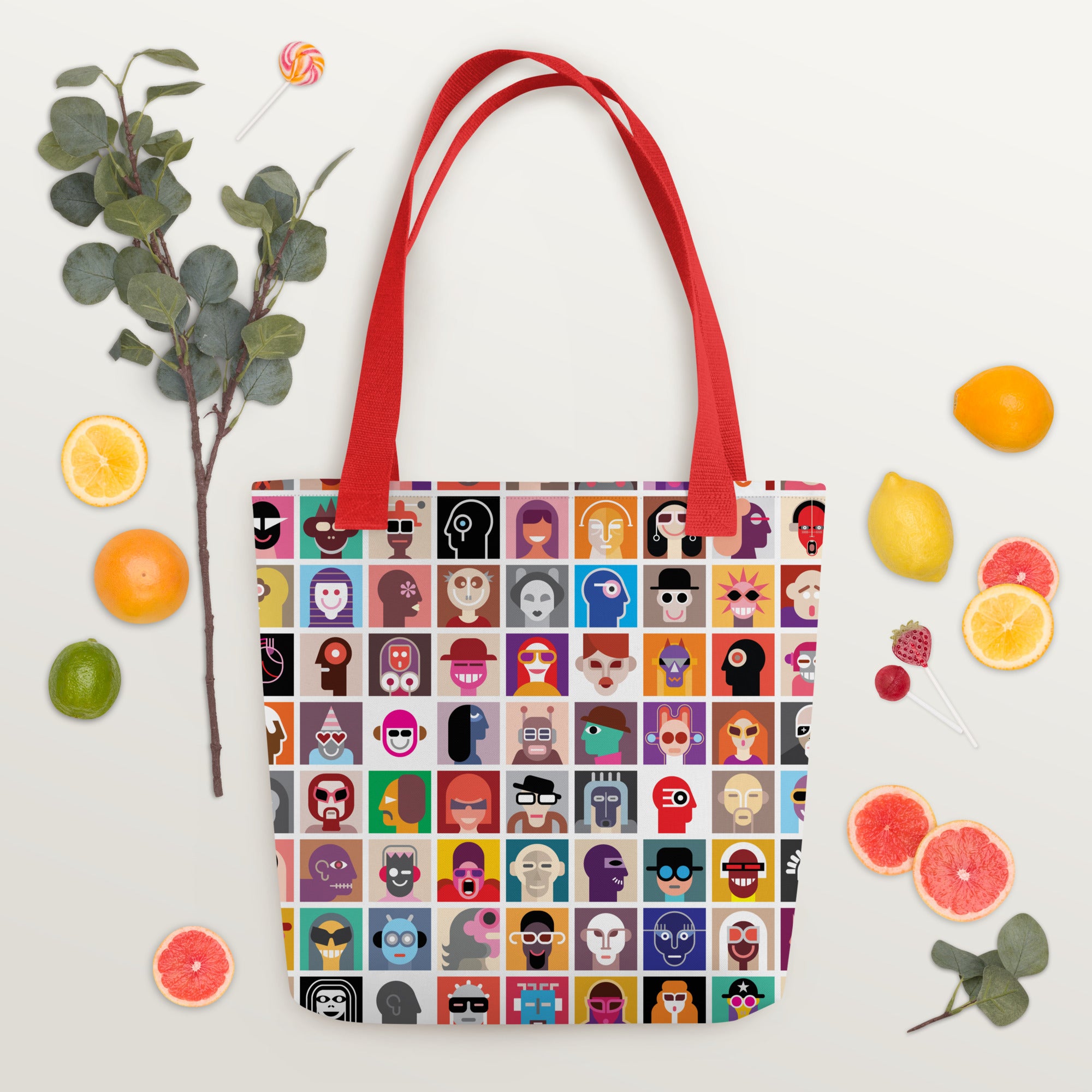 Aesthetic Abstract Diversity Art Collage Tote bag