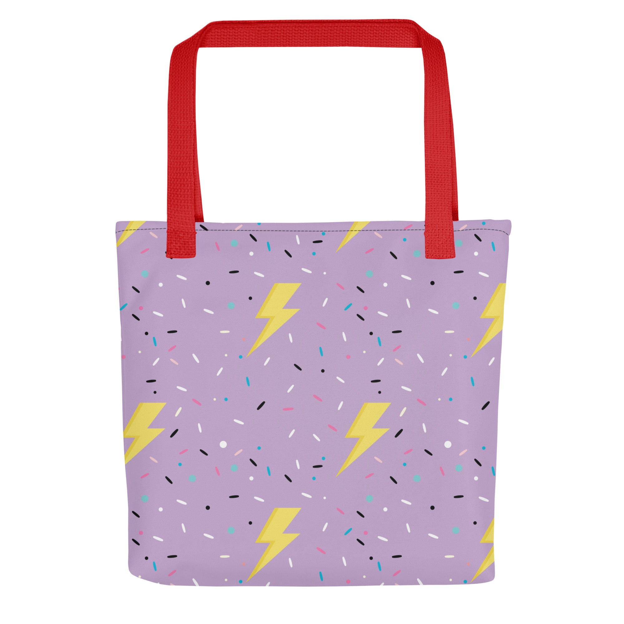 Preppy Lightning Bolt Aesthetic Pattern Tote bag