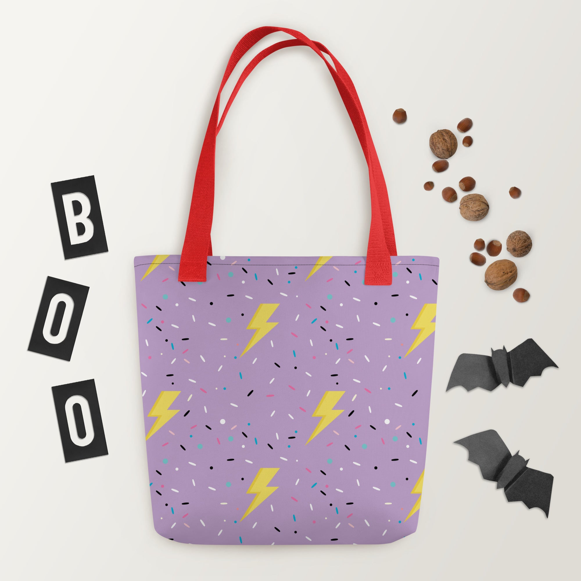 Preppy Lightning Bolt Aesthetic Pattern Tote bag