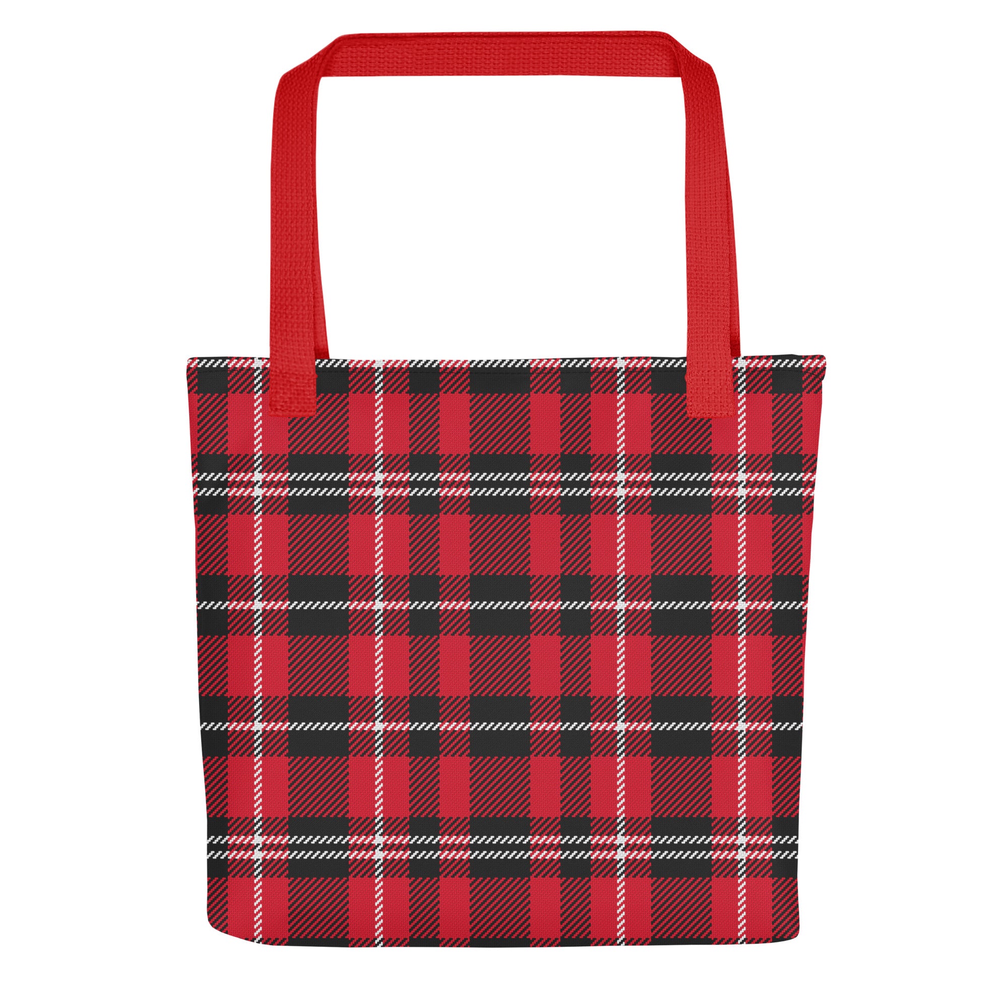 Preppy Buffalo Plaid Check Print Tote bag