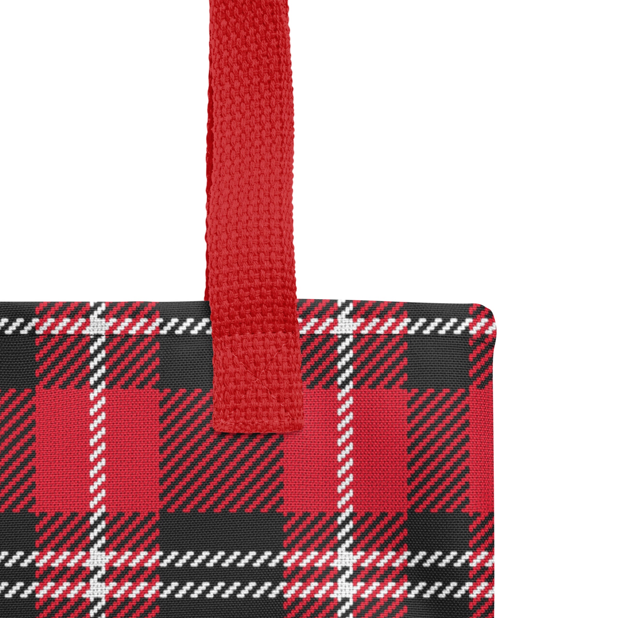 Preppy Buffalo Plaid Check Print Tote bag