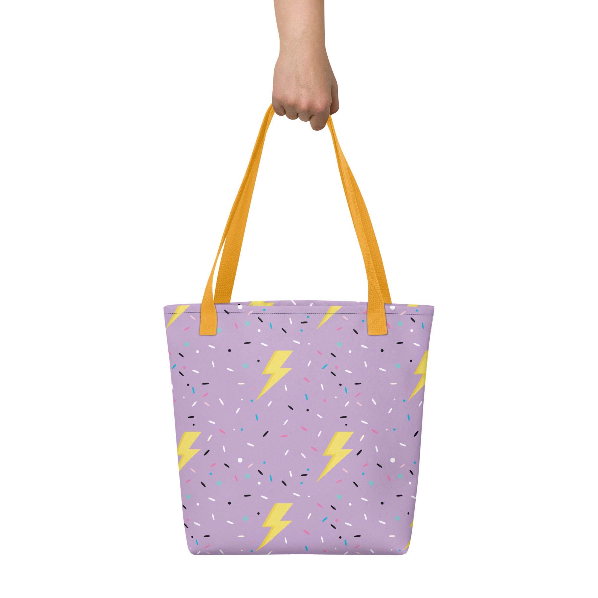 Preppy Lightning Bolt Aesthetic Pattern Tote bag