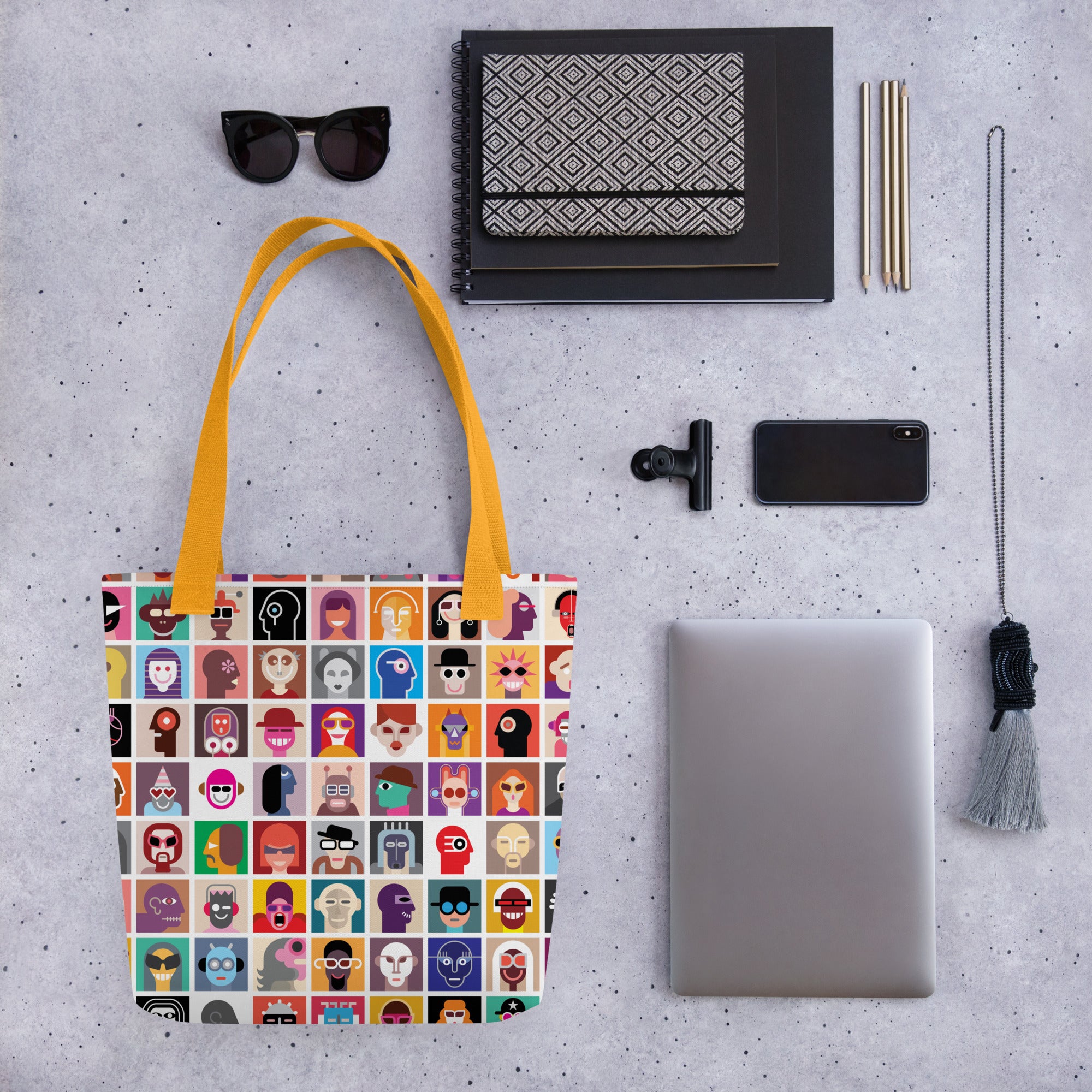 Aesthetic Abstract Diversity Art Collage Tote bag