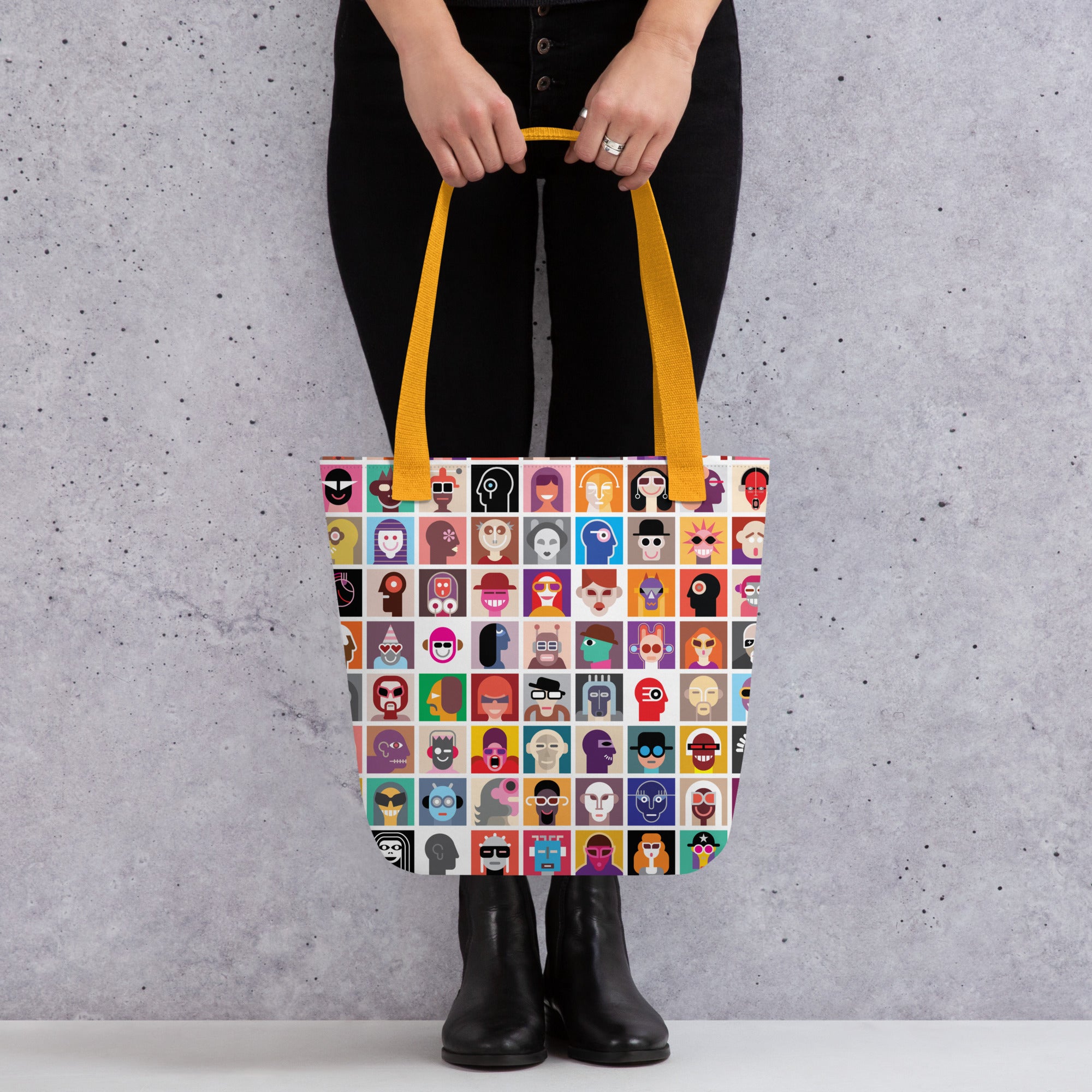 Aesthetic Abstract Diversity Art Collage Tote bag
