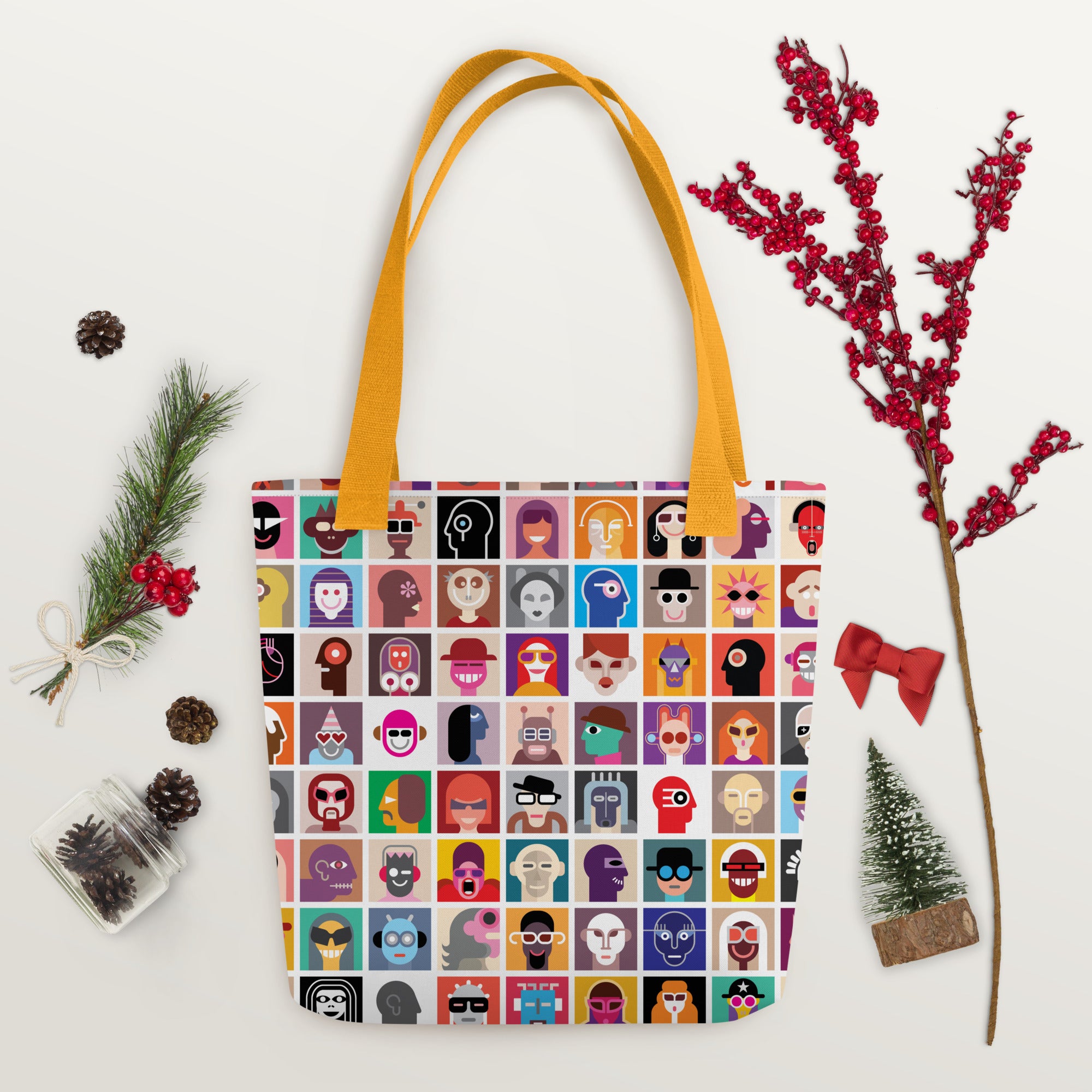Aesthetic Abstract Diversity Art Collage Tote bag