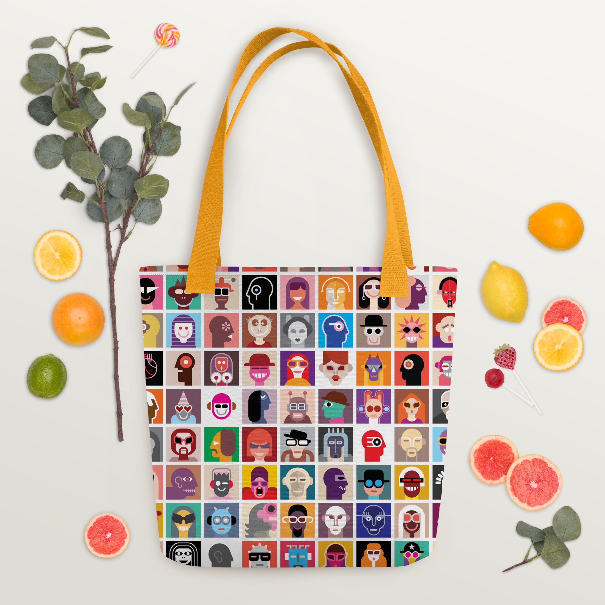 Aesthetic Abstract Diversity Art Collage Tote bag