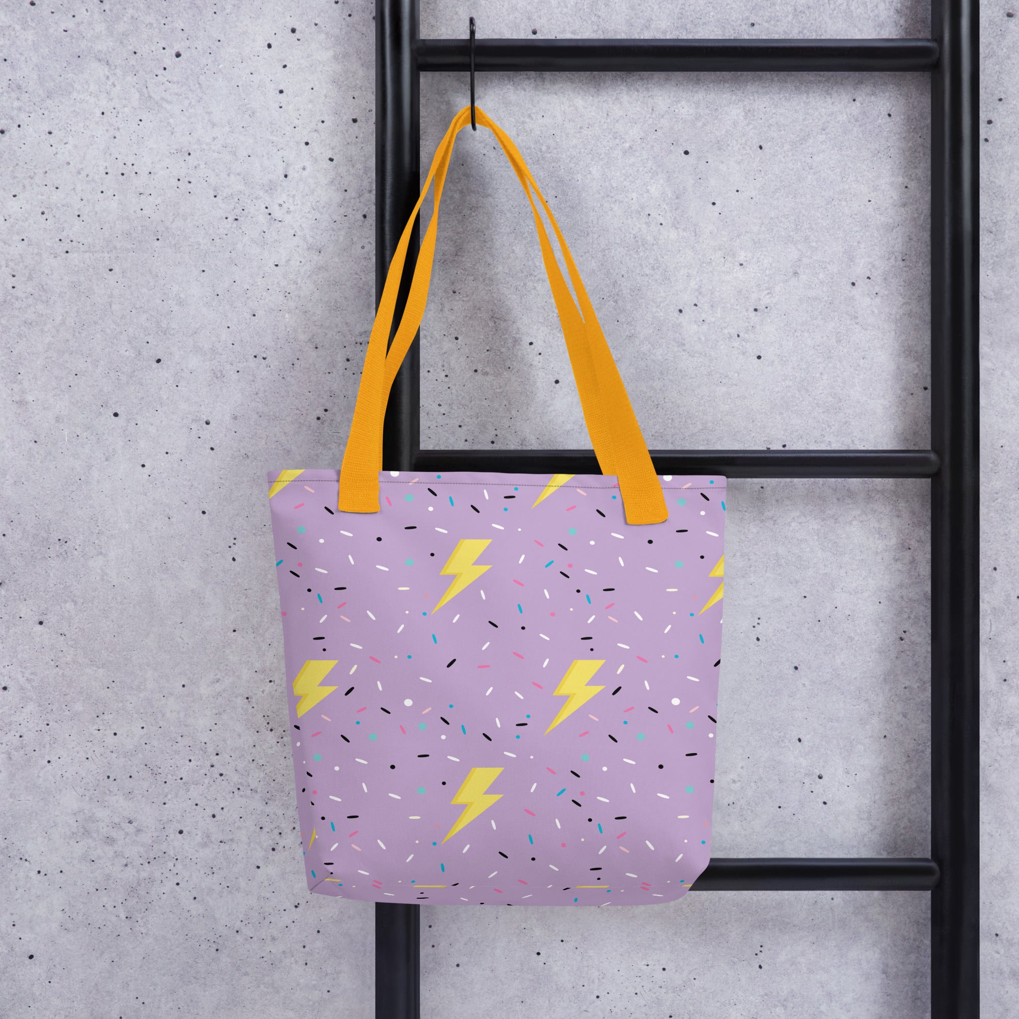 Preppy Lightning Bolt Aesthetic Pattern Tote bag