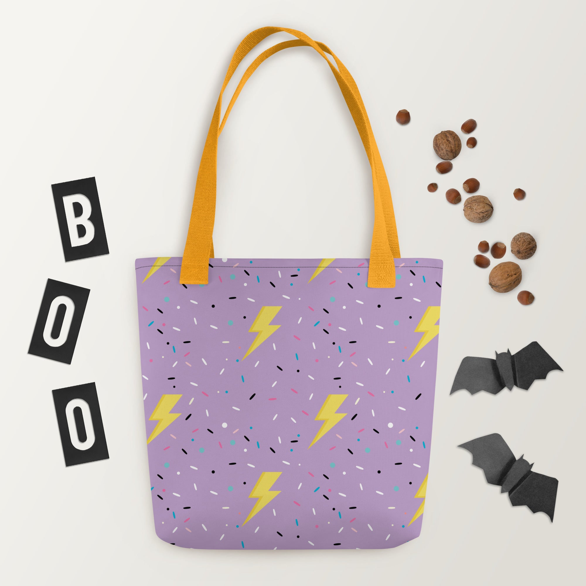 Preppy Lightning Bolt Aesthetic Pattern Tote bag