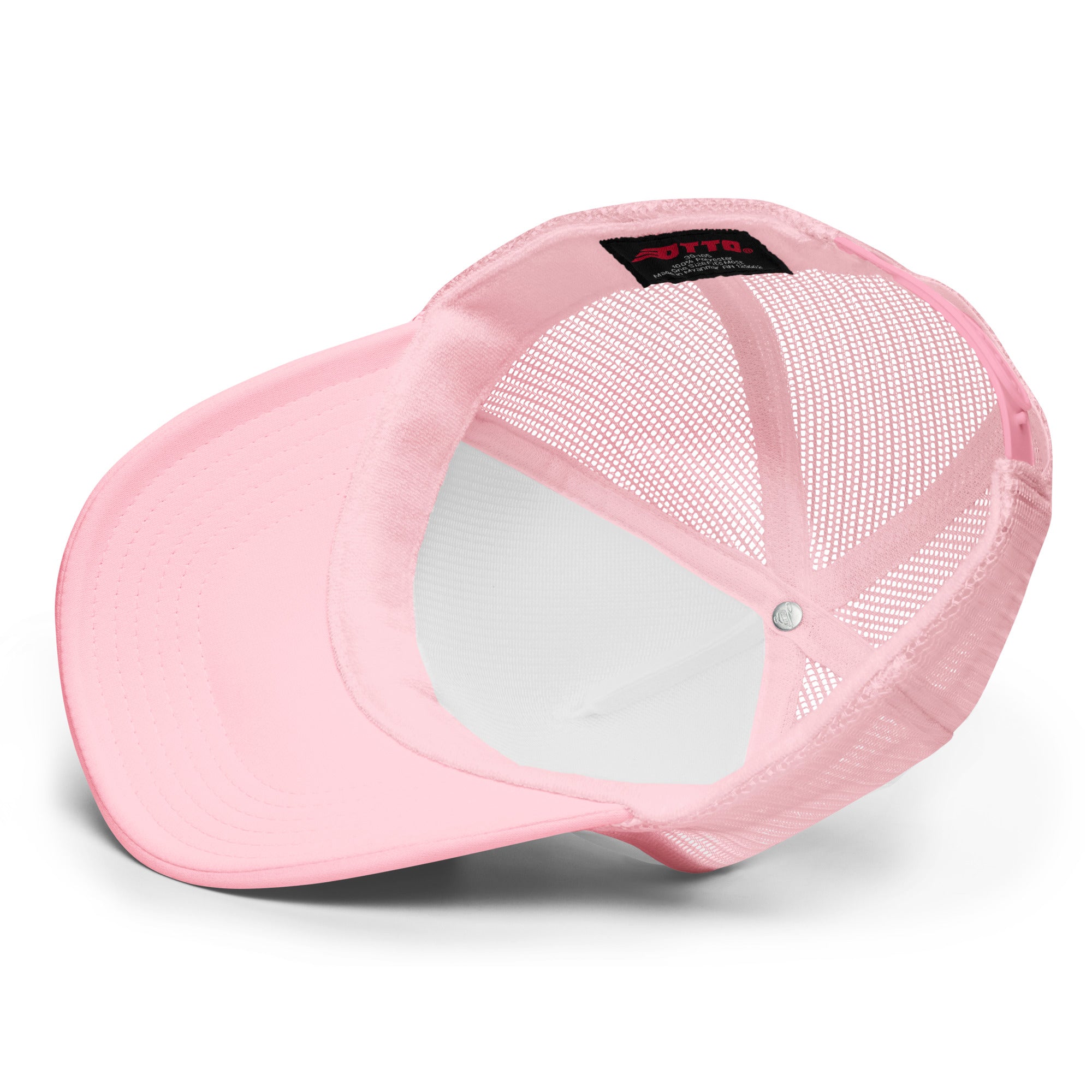 Preppy Pink Lightning Bolt Foam Trucker Hat
