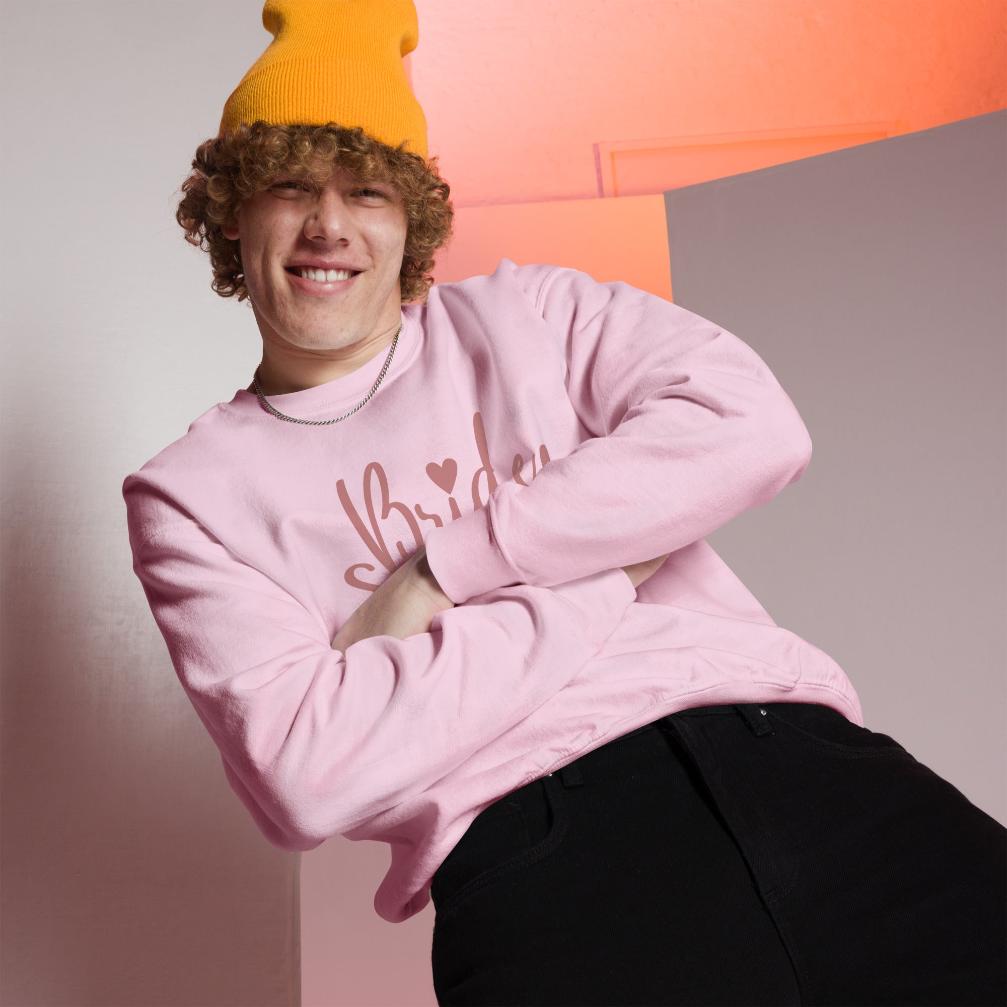 Unisex Bride Squad Cute Preppy Crewneck Sweatshirt