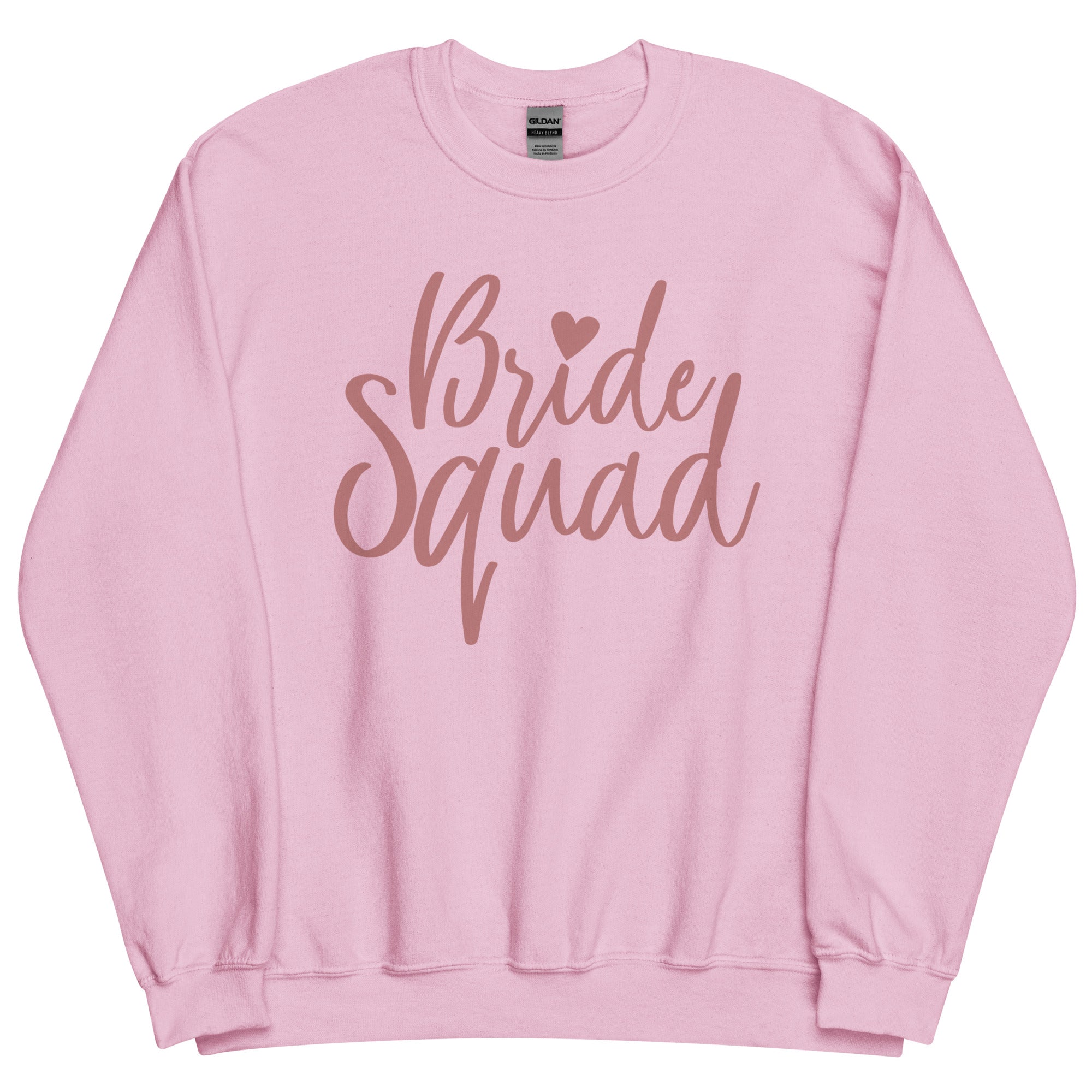 Unisex Bride Squad Cute Preppy Crewneck Sweatshirt