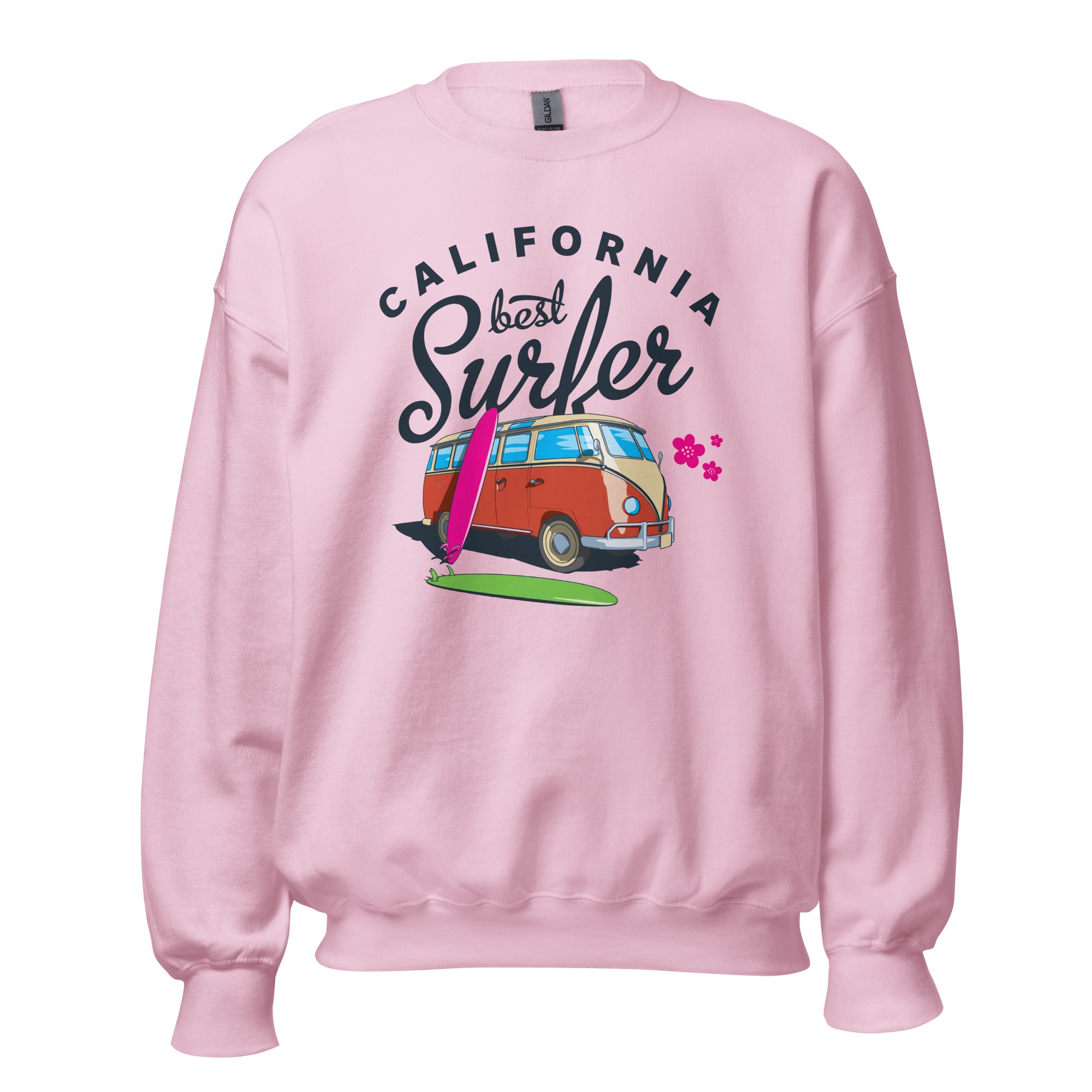 Preppy Vintage California Best Surfer Crewneck Sweatshirt