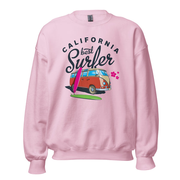 Preppy Vintage California Best Surfer Crewneck Sweatshirt