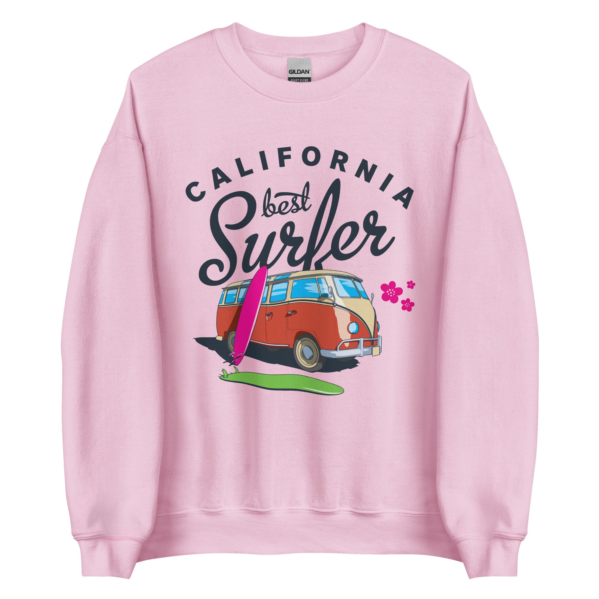 Preppy Vintage California Best Surfer Crewneck Sweatshirt