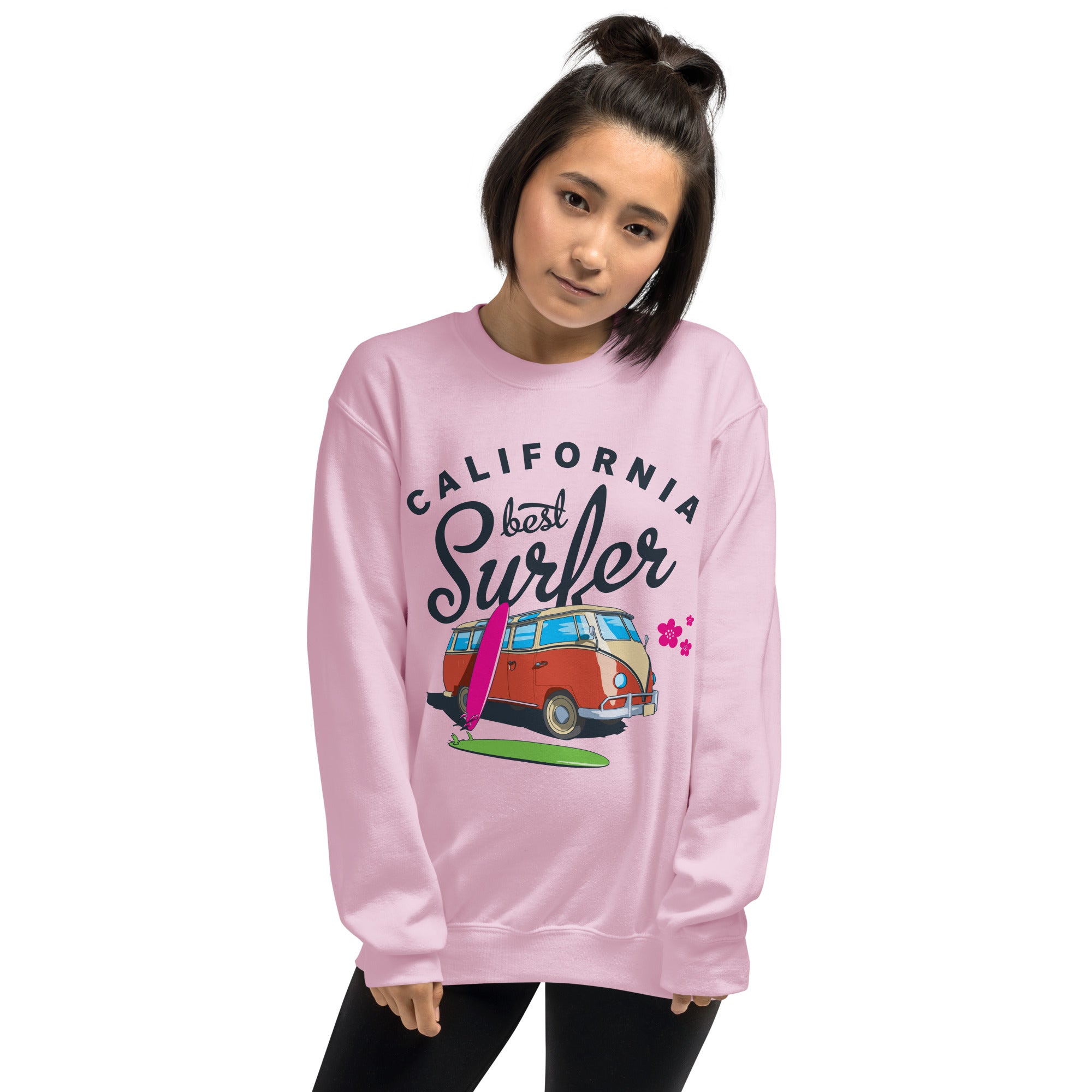 Preppy Vintage California Best Surfer Crewneck Sweatshirt