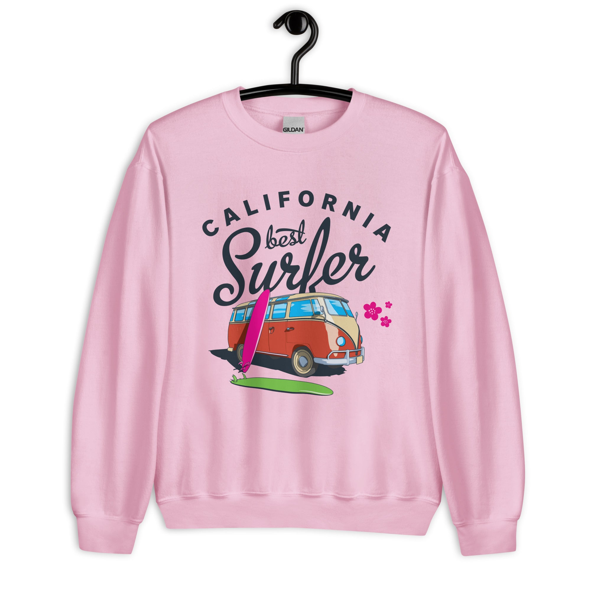 Preppy Vintage California Best Surfer Crewneck Sweatshirt