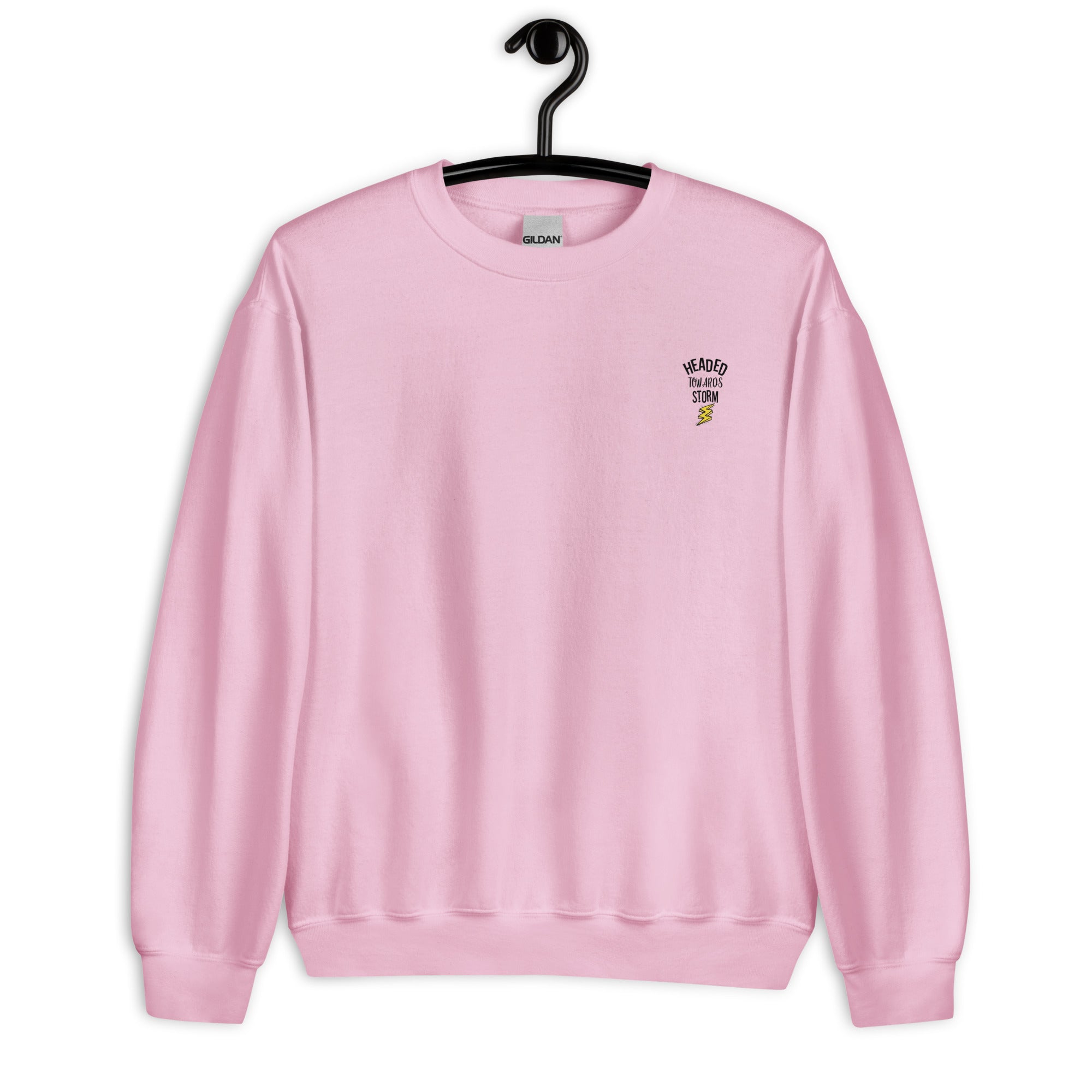 Preppy Motivational Quote Headed Towards Storm Crewneck Sweatshirt