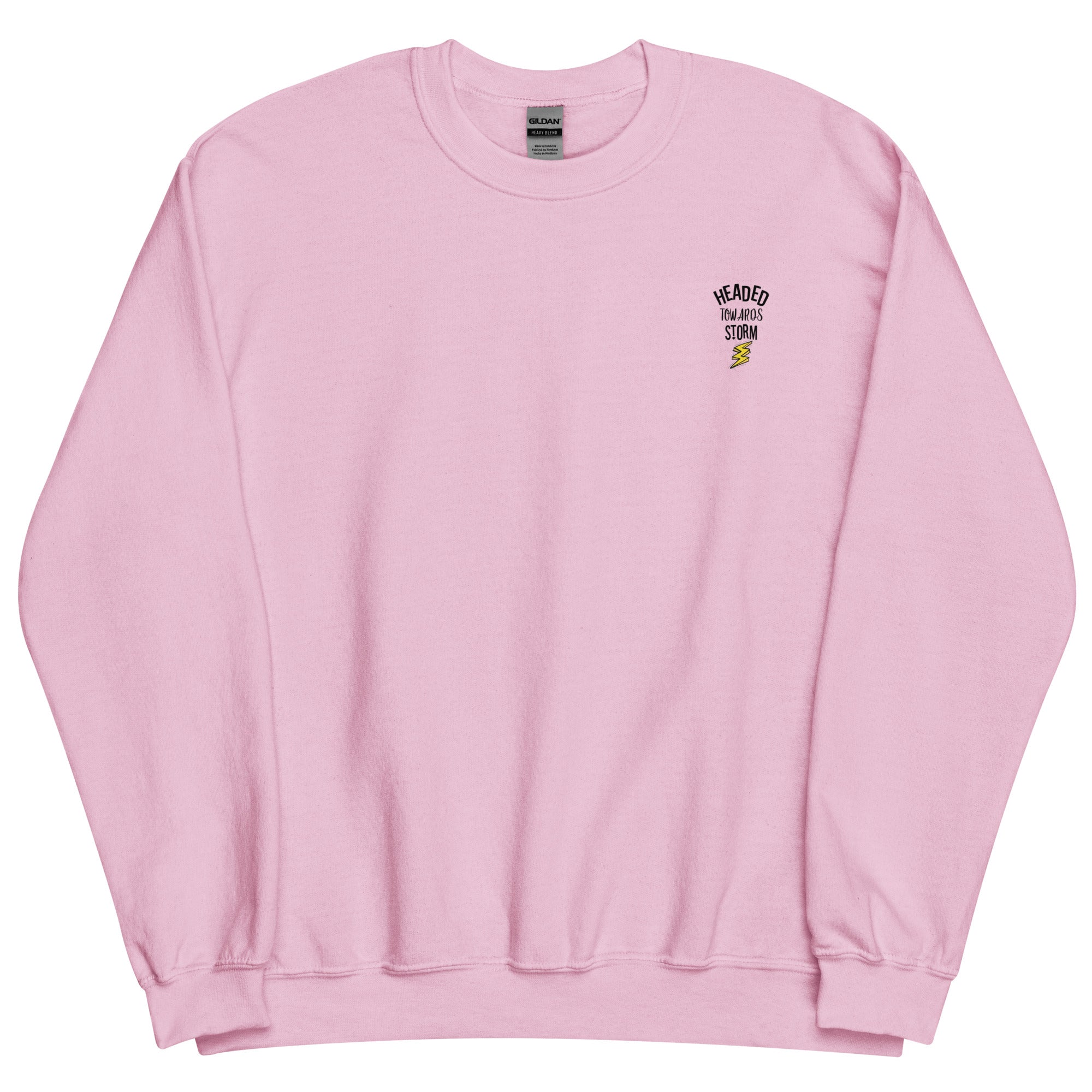 Preppy Motivational Quote Headed Towards Storm Crewneck Sweatshirt