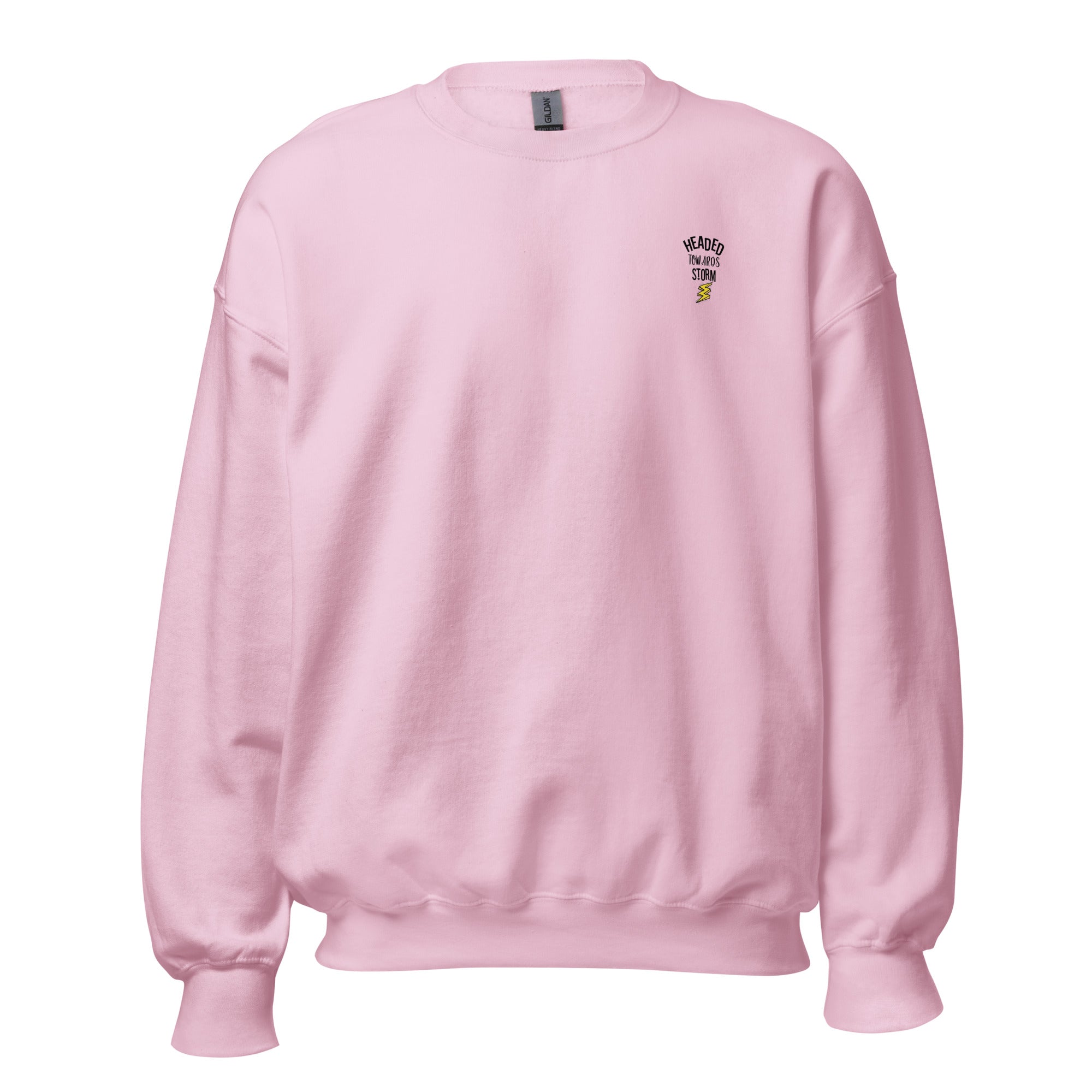 Preppy Motivational Quote Headed Towards Storm Crewneck Sweatshirt
