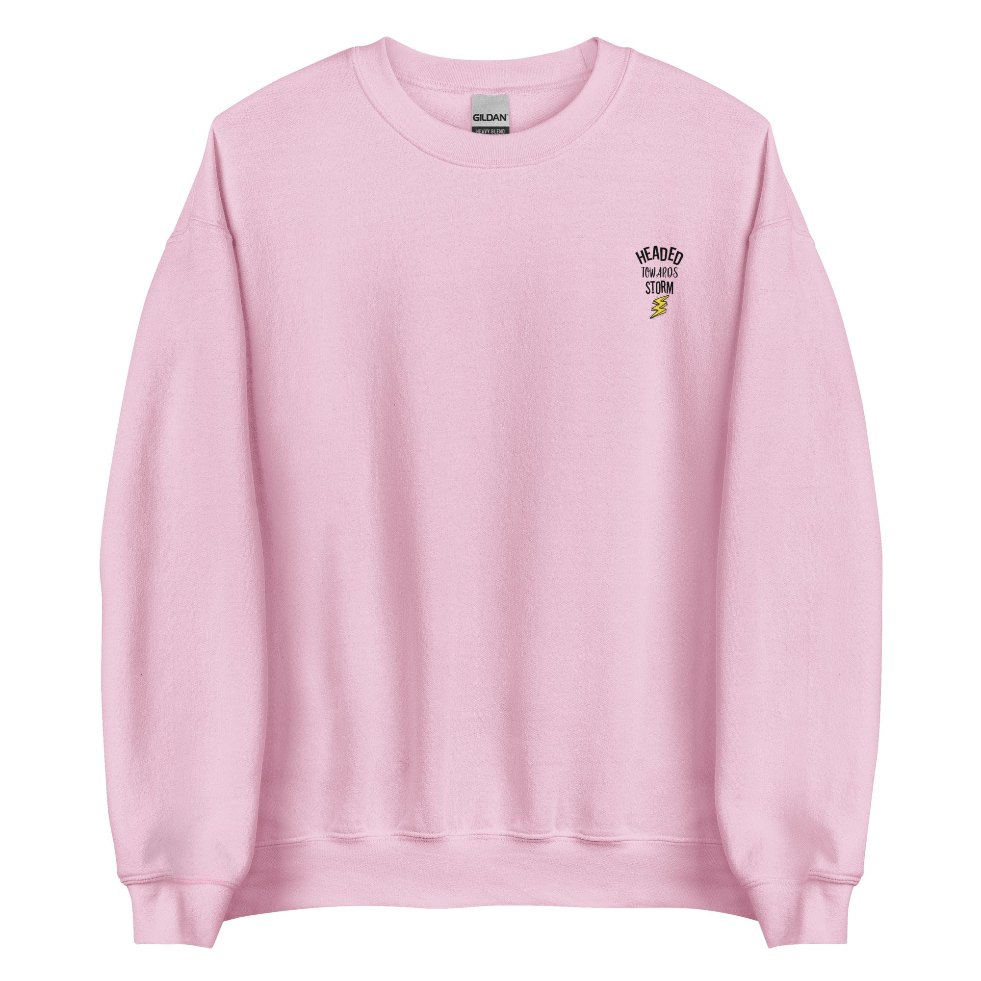 Preppy Motivational Quote Headed Towards Storm Crewneck Sweatshirt