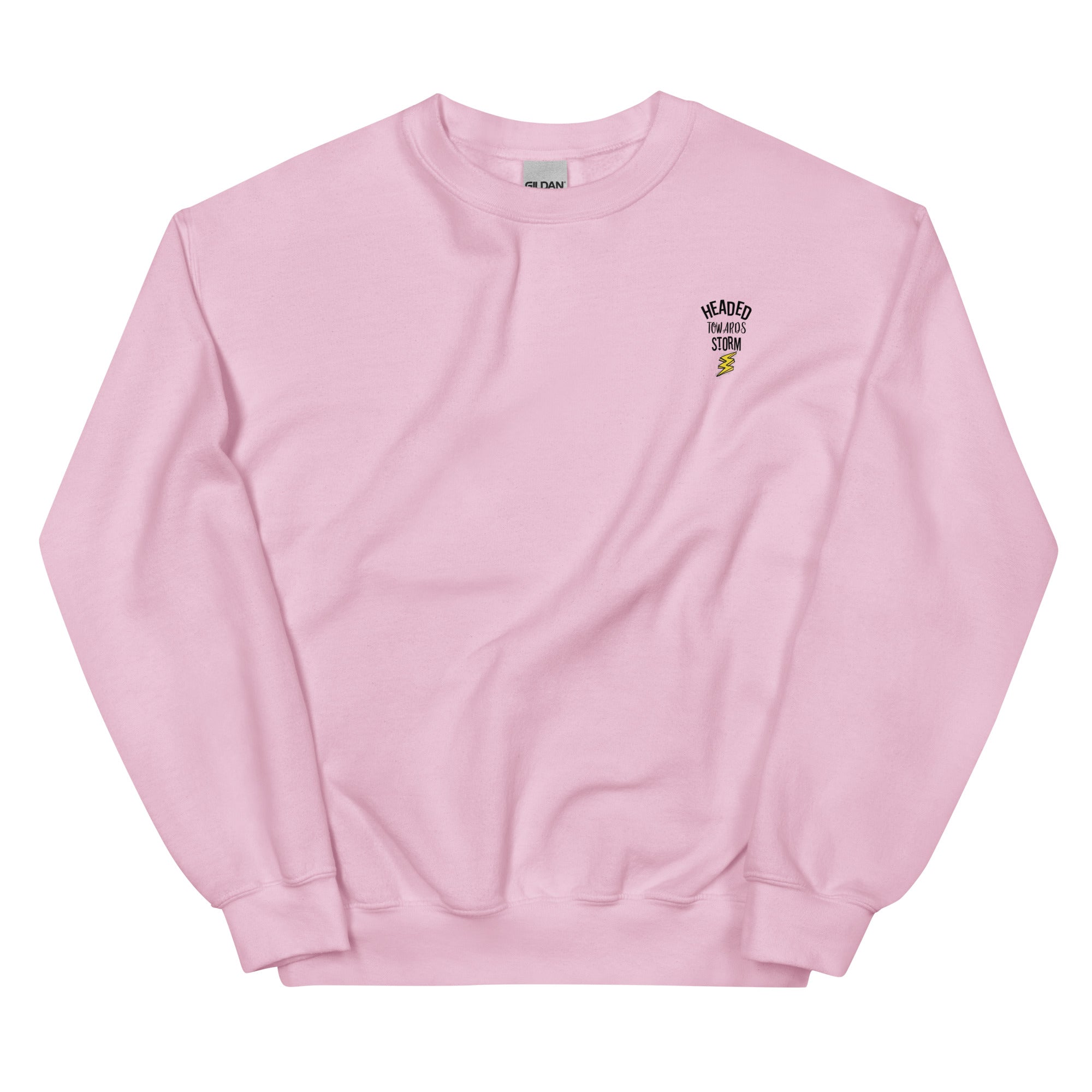Preppy Motivational Quote Headed Towards Storm Crewneck Sweatshirt