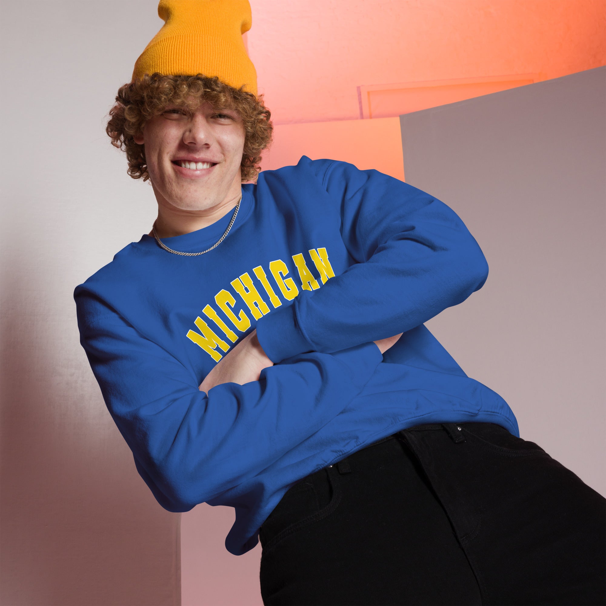 Preppy Green Michigan State Unisex Crewneck Sweatshirt