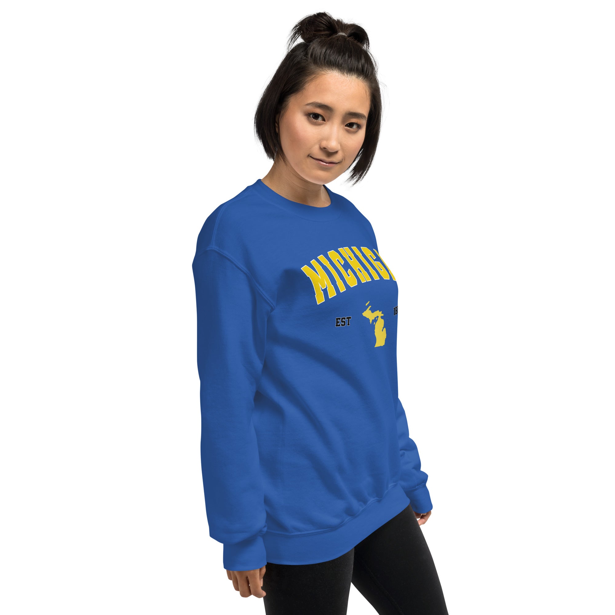 Preppy Green Michigan State Unisex Crewneck Sweatshirt