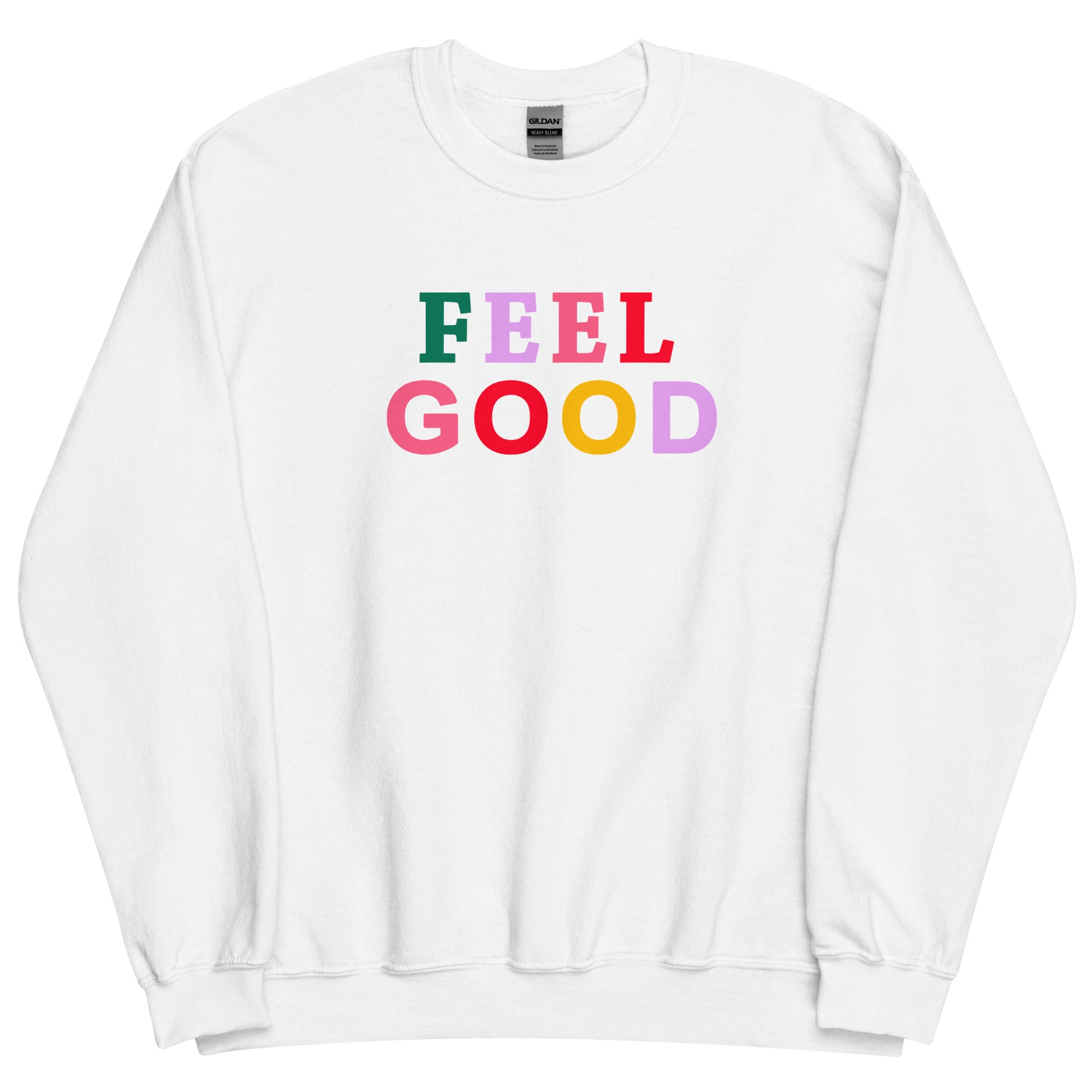 Feel Good Preppy Inspirational Crewneck Sweatshirt