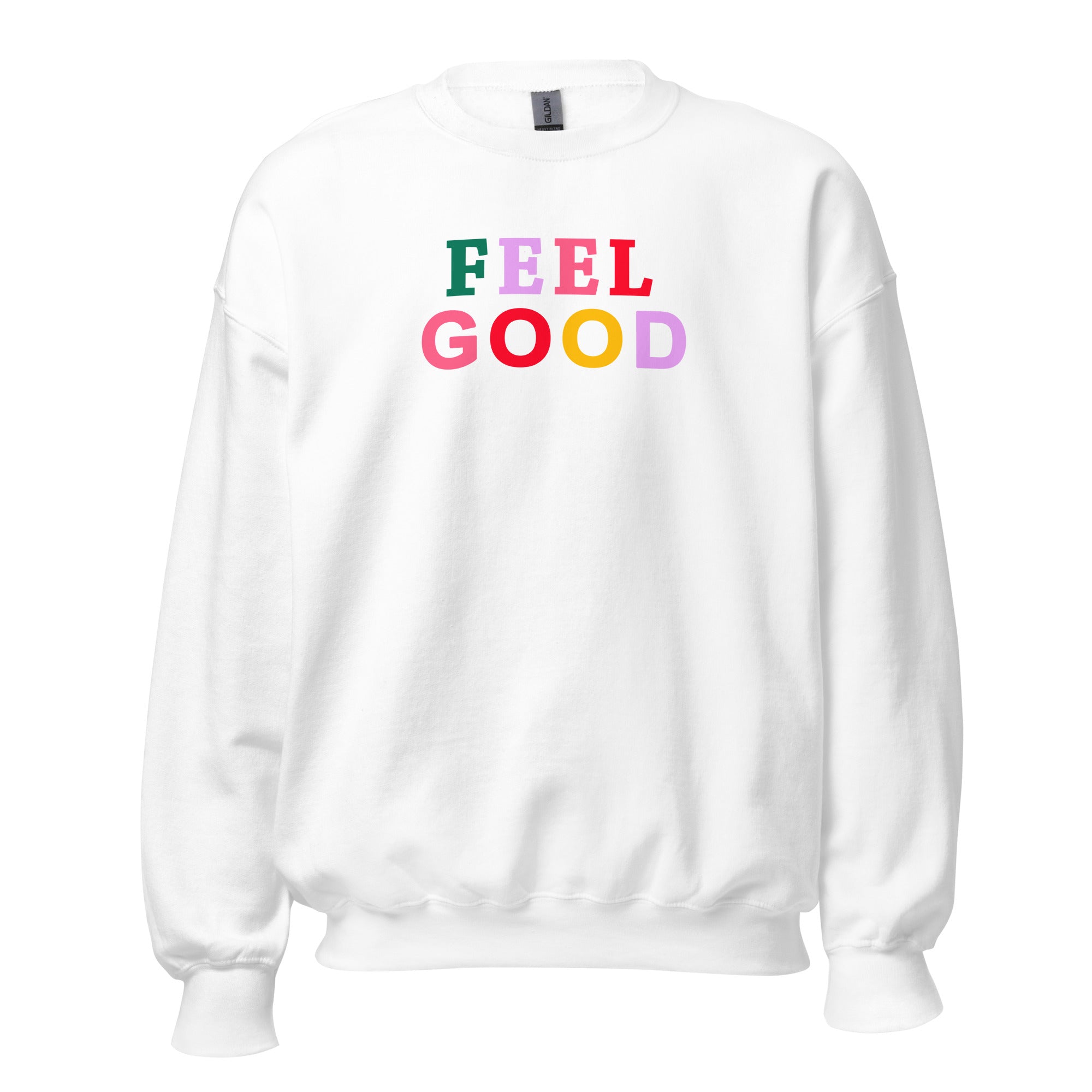 Feel Good Preppy Inspirational Crewneck Sweatshirt