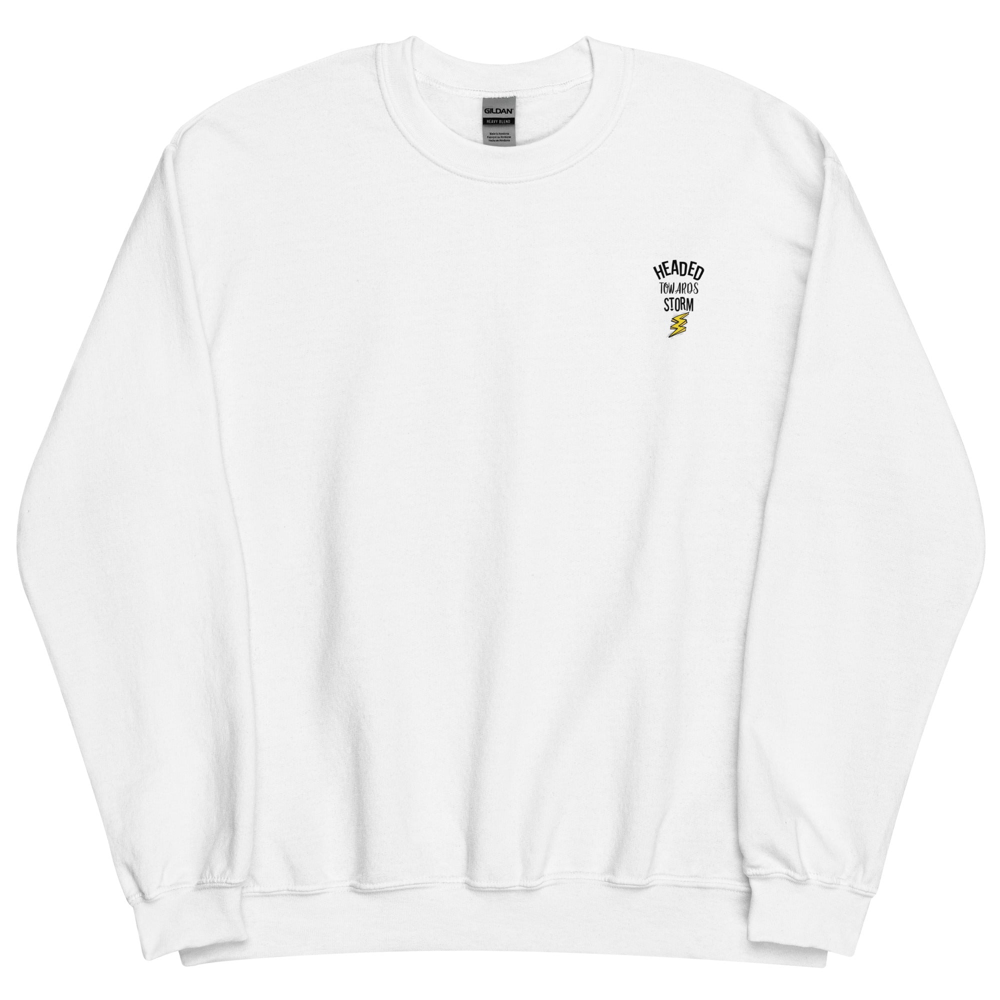 Preppy Motivational Quote Headed Towards Storm Crewneck Sweatshirt