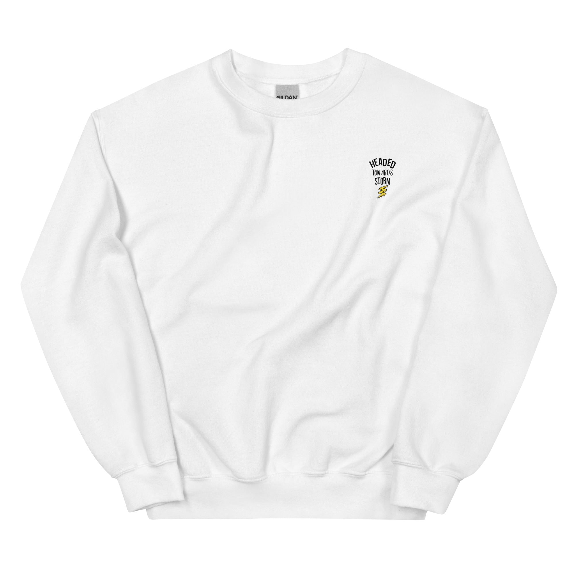 Preppy Motivational Quote Headed Towards Storm Crewneck Sweatshirt