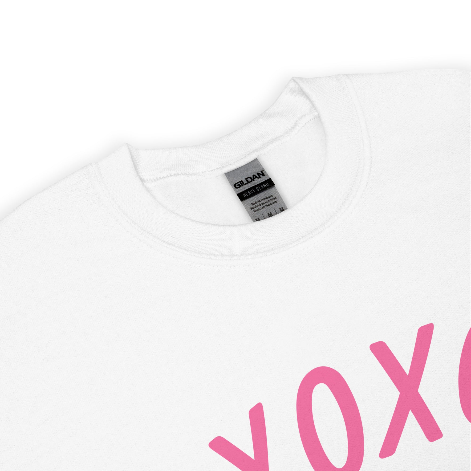 Preppy XOXO Crewneck Sweatshirt in Pink, White & Black