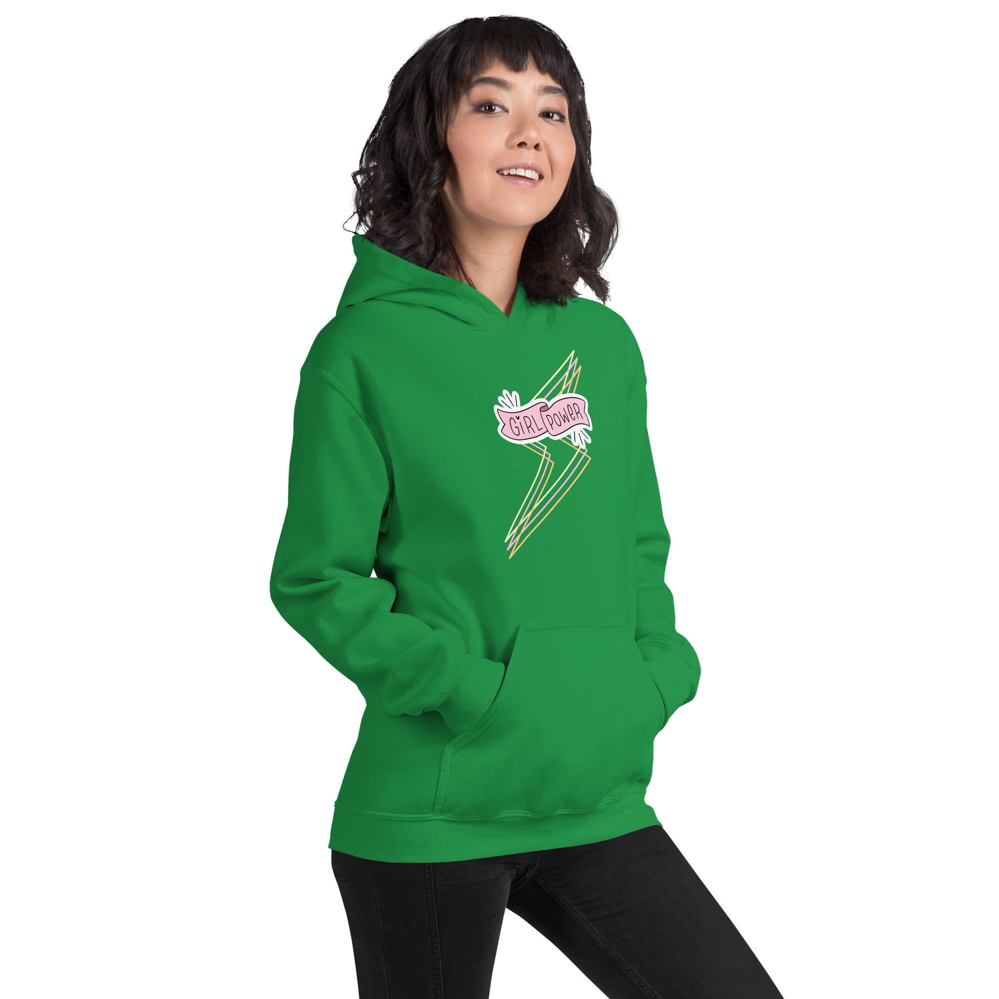 Preppy Girl Power Insprational Hoodie for Women