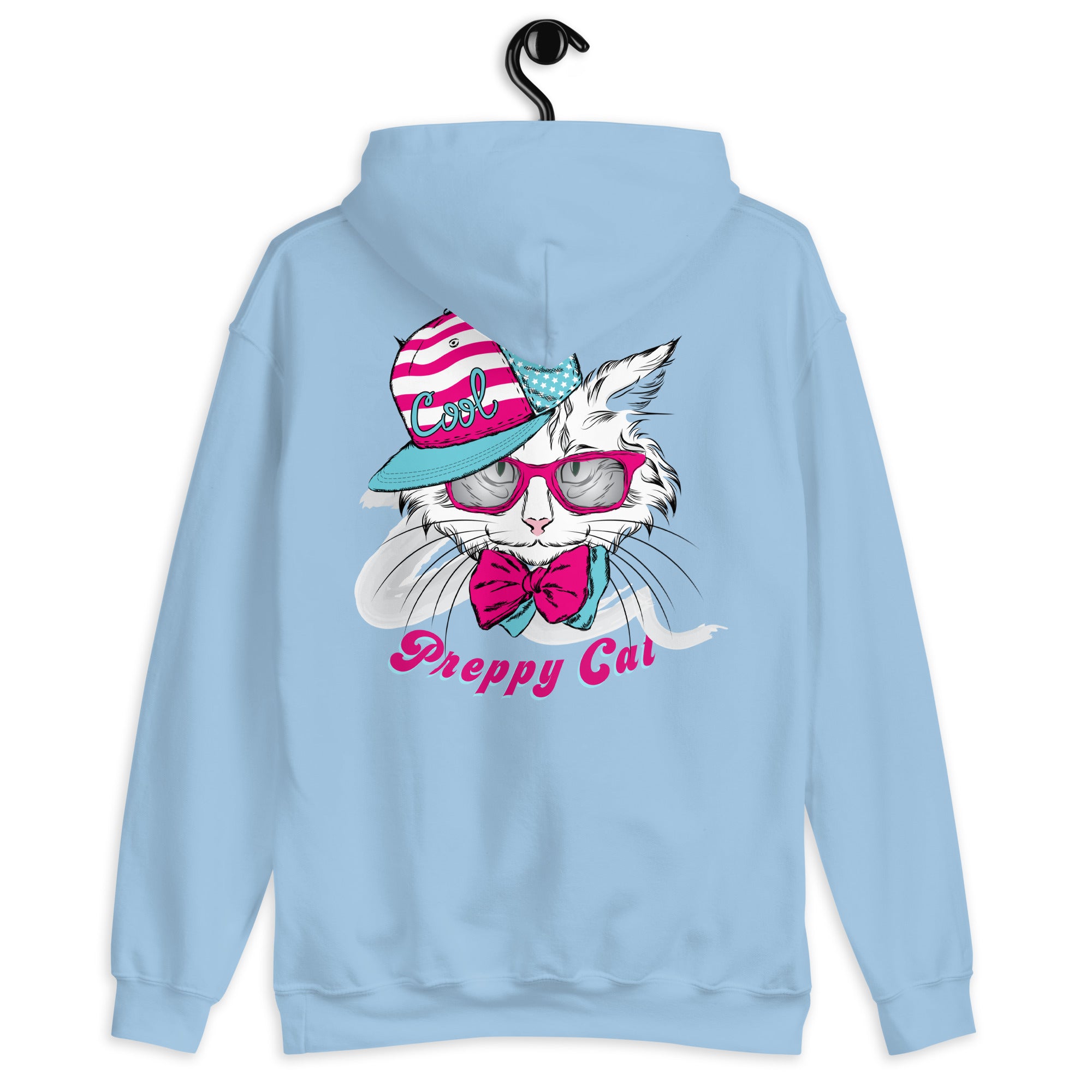 Preppy Cat Aesthetic Unisex Pullover Hoodie Sweatshirt